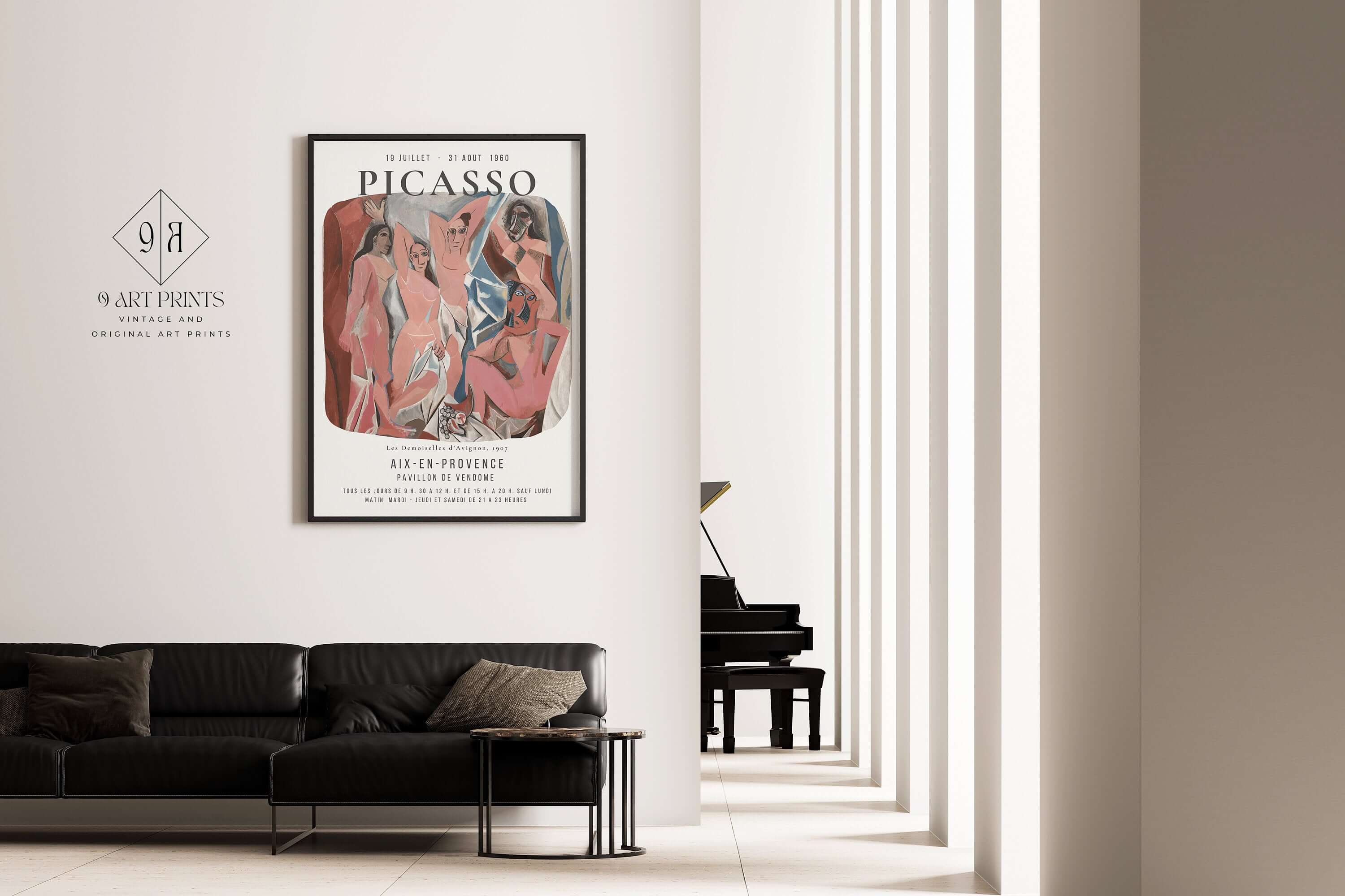 Pablo Picasso - Les Demoiselles d'Avignon | Famous Art (available framed or unframed) - 9ArtPrints