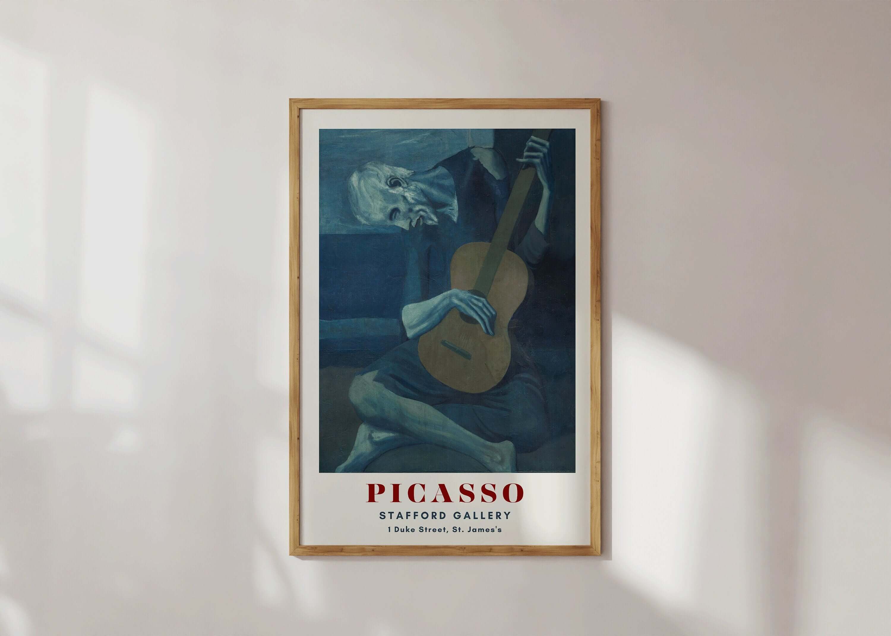 Pablo Picasso - The Old Guitarist | The Blue Period Famous Art (available framed or unframed) - 9ArtPrints