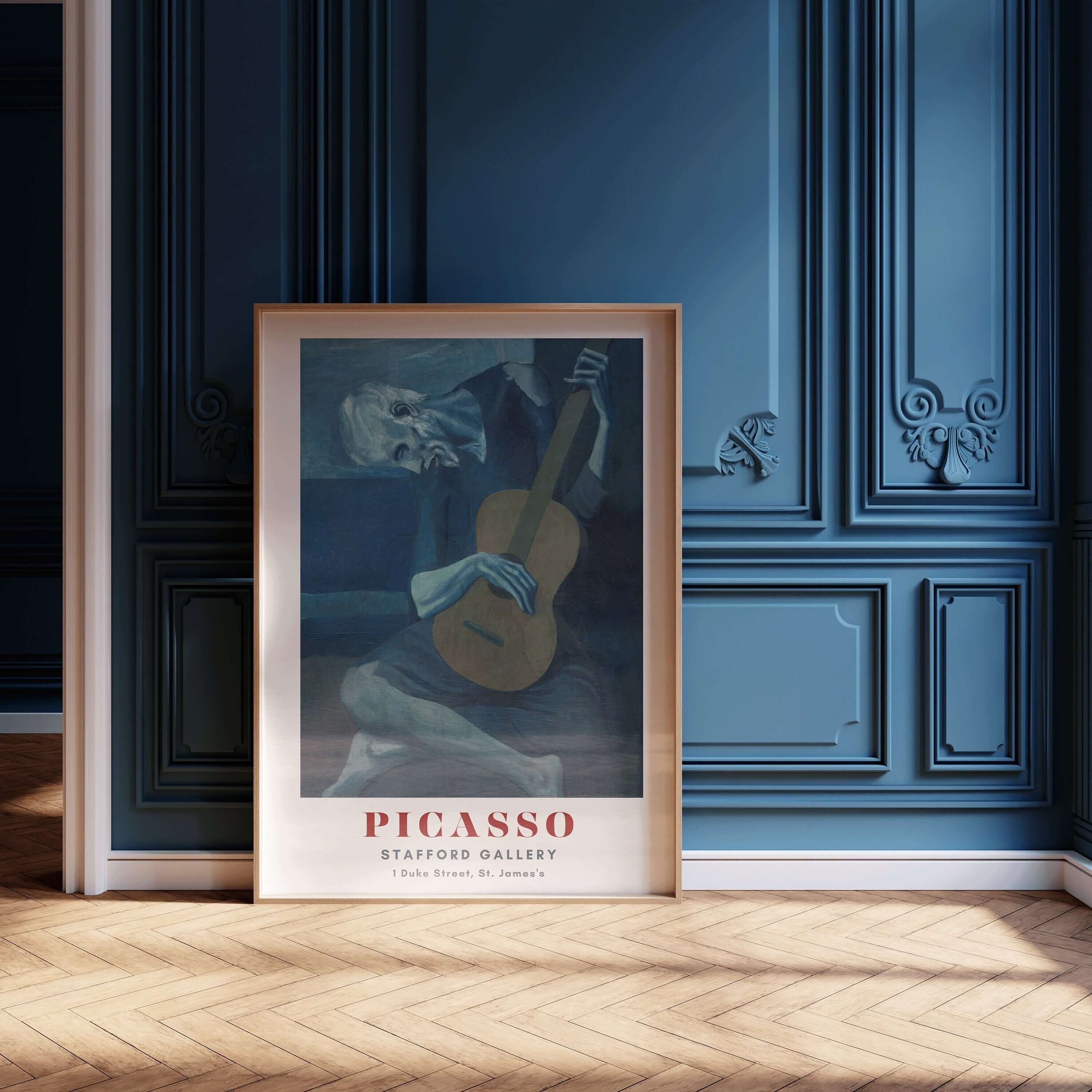 Pablo Picasso - The Old Guitarist | The Blue Period Famous Art (available framed or unframed) - 9ArtPrints