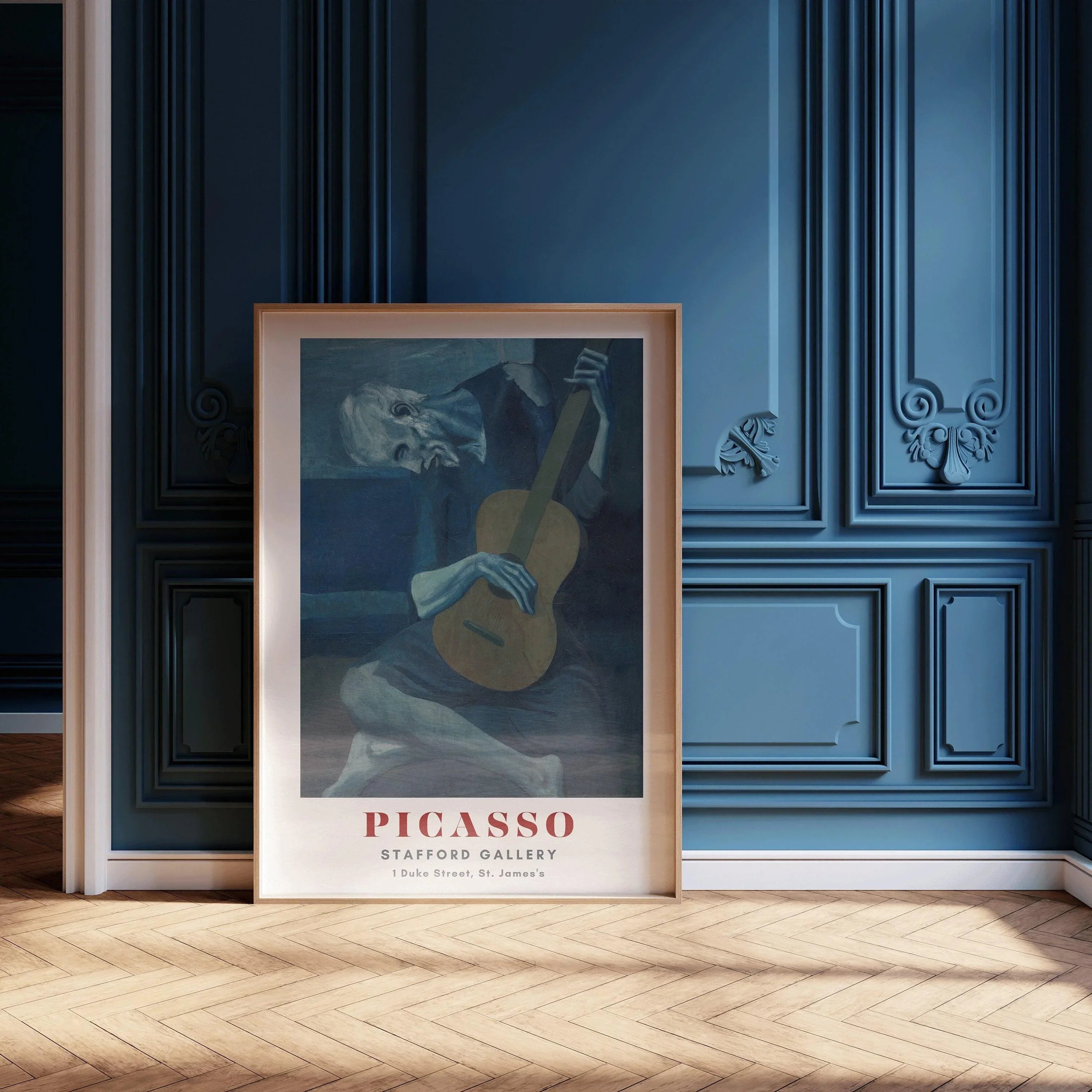 Pablo Picasso - The Old Guitarist | The Blue Period Famous Art (available handframed or unframed) - 9ArtPrints