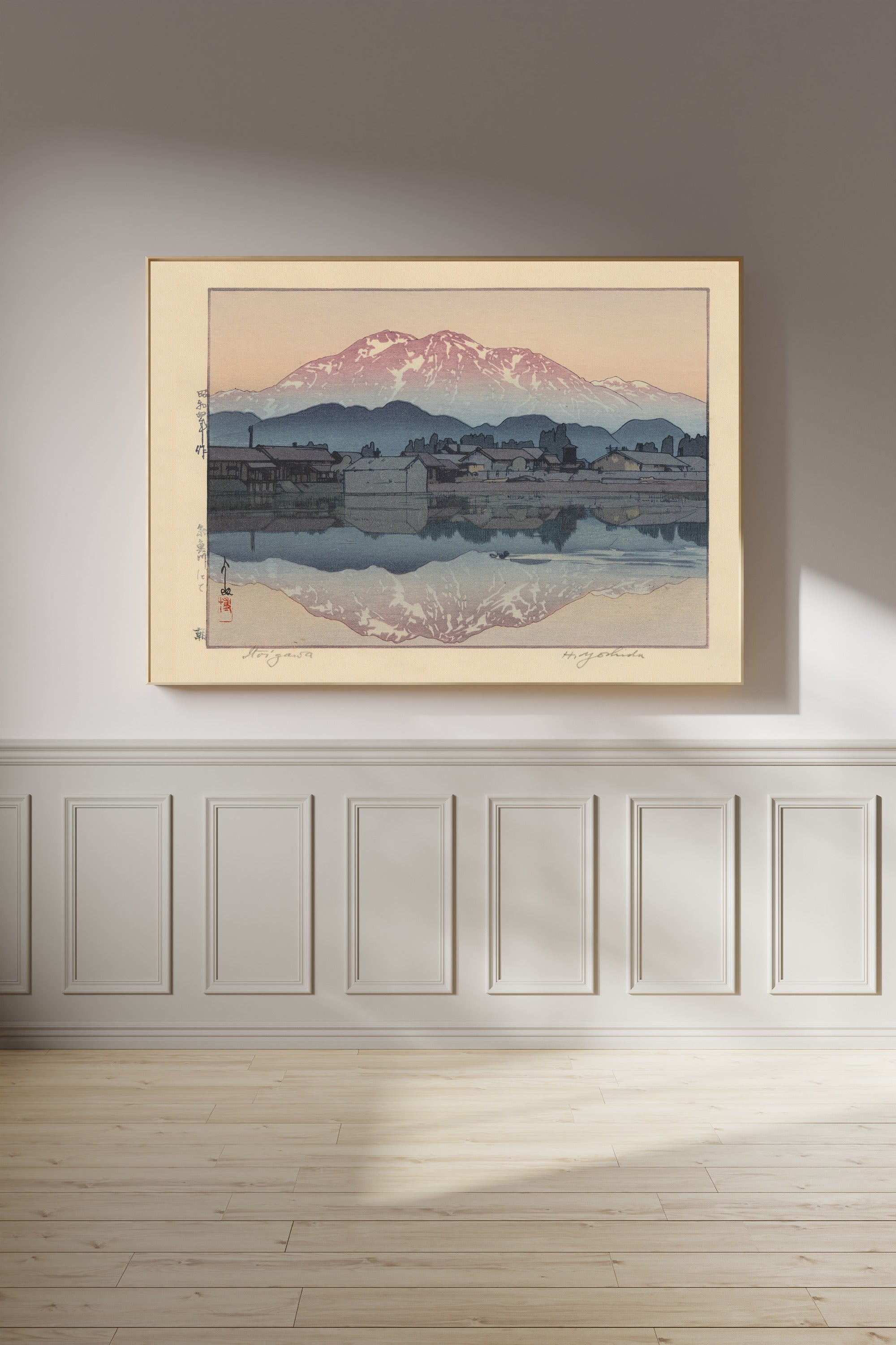 Hiroshi Yoshida — Itoigawa Morning | Japanese Woodblock Print (Shin Hanga)