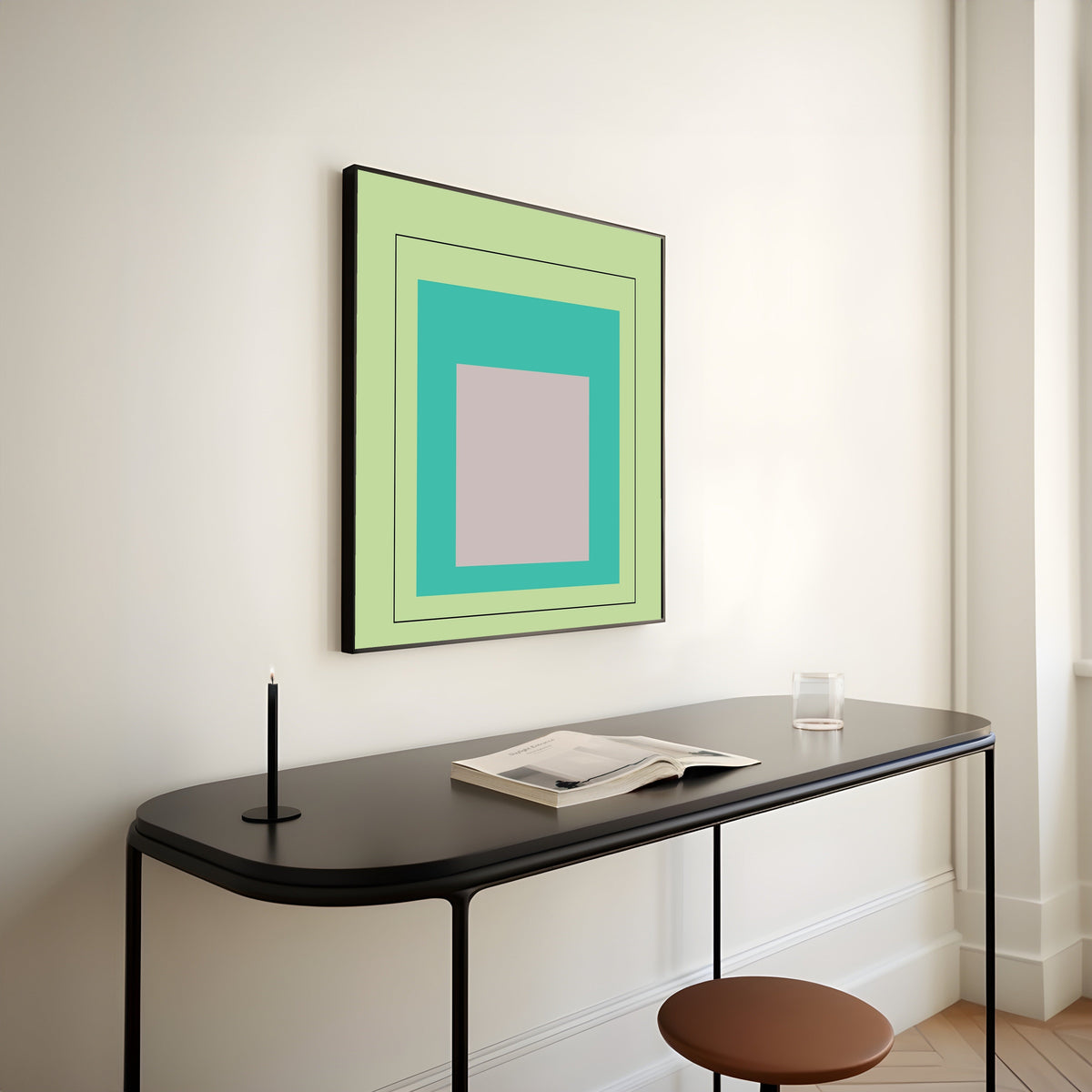 Pandan — Homage to the Square | Mid-Century Modern Art Print - 9ArtPrints