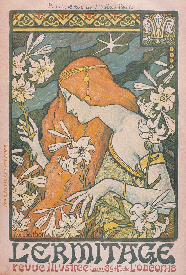 Paul Berthon — L'Ermitage (1897) | Art Nouveau Poster Print