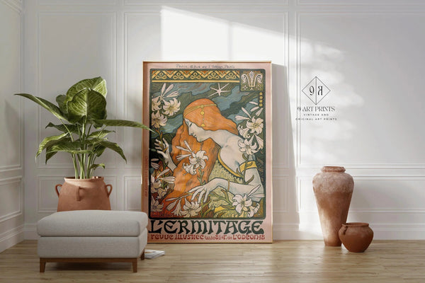 Paul Berthon — L'Ermitage (1897) | Art Nouveau Poster Print