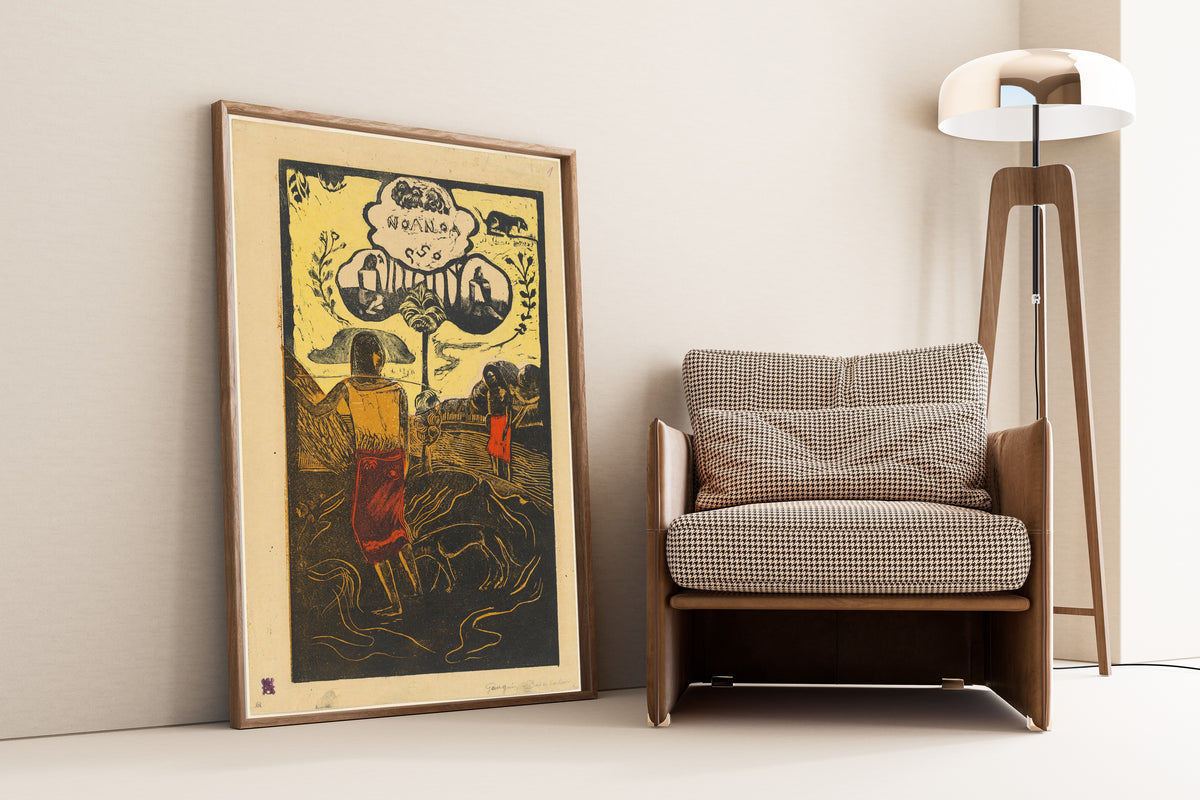 Noa Noa by Paul Gauguin — shown framed on a wall