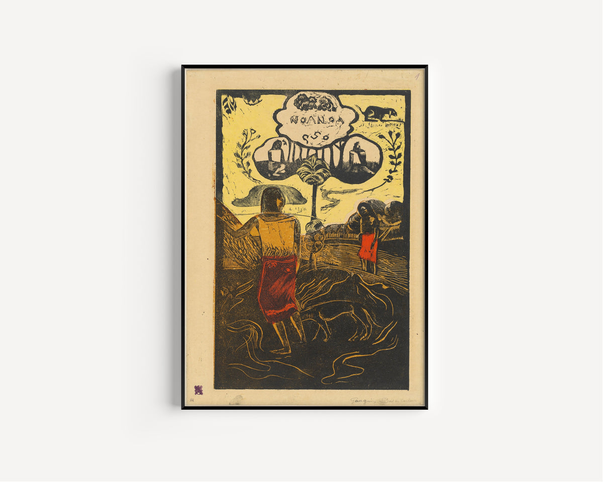 Noa Noa by Paul Gauguin — shown framed on a wall
