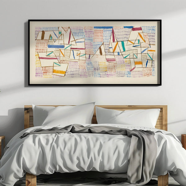 Paul Klee 'A Cote de Provence' Abstract Art Print: Wide Panoramic (2x1)