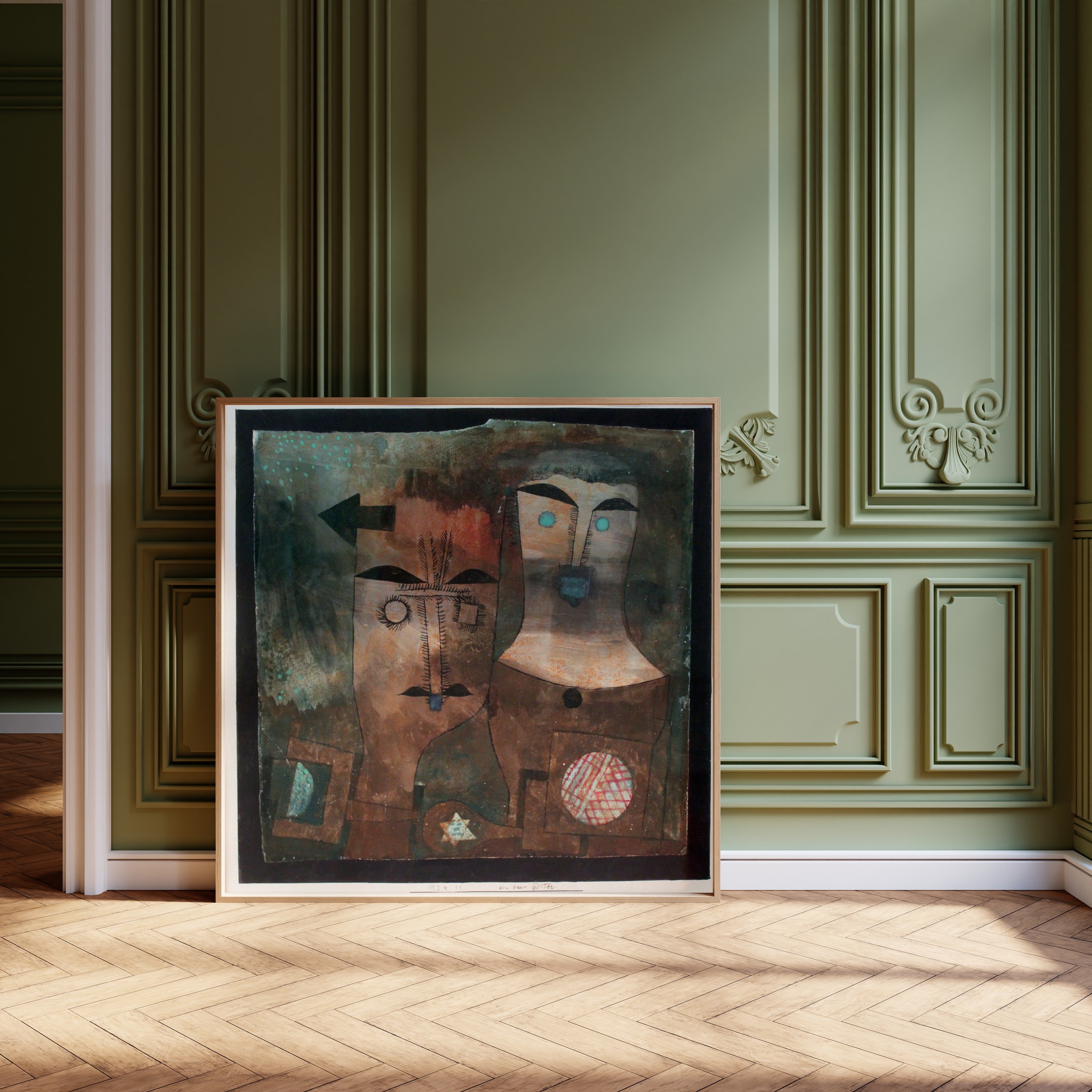 Paul Klee — A Pair of Gods (Ein Paar Götter) | Bauhaus Fine Art Print - 9ArtPrints