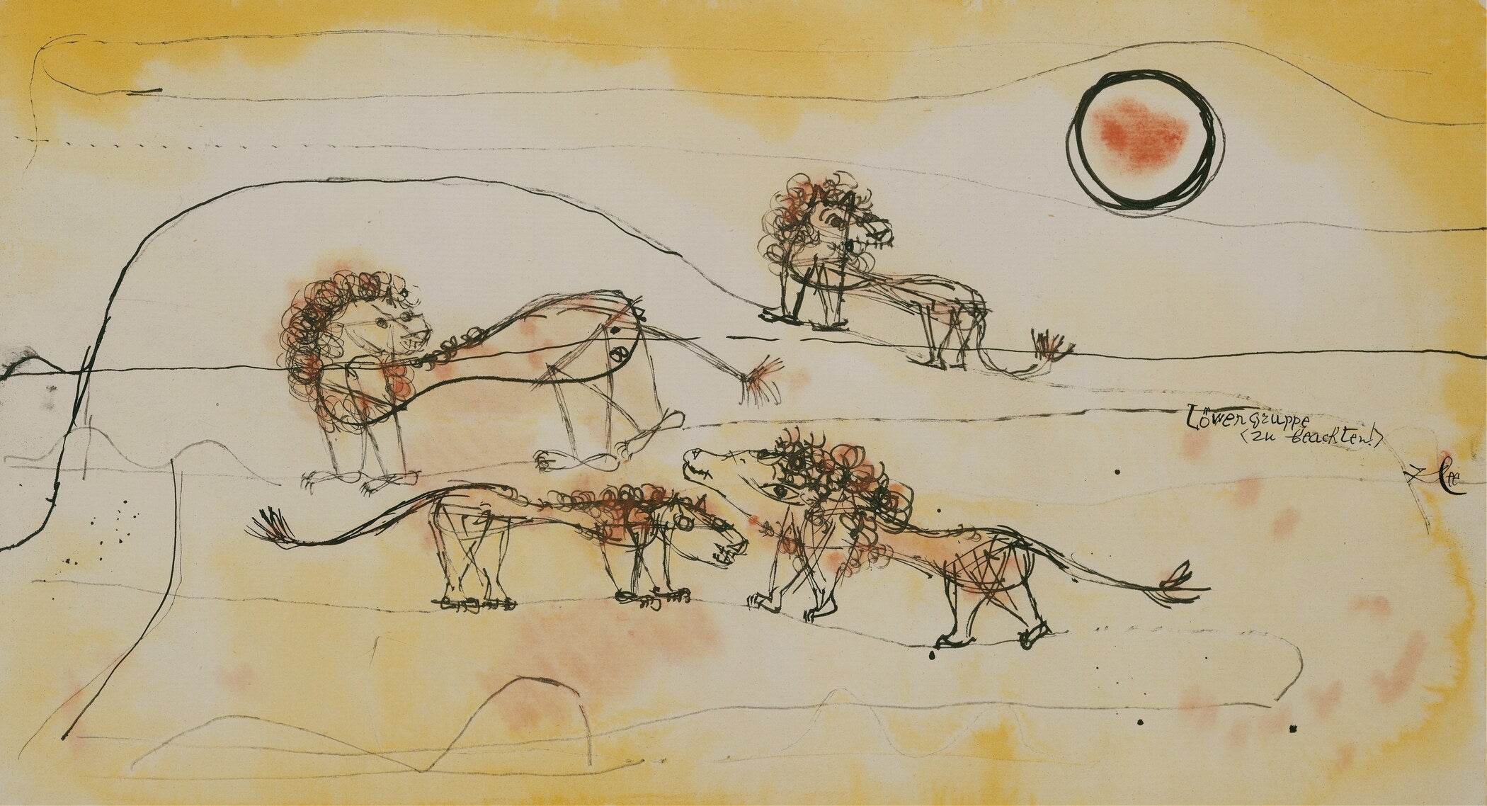 Paul Klee — A Pride of Lions | Modernist Abstract Print - 9ArtPrints