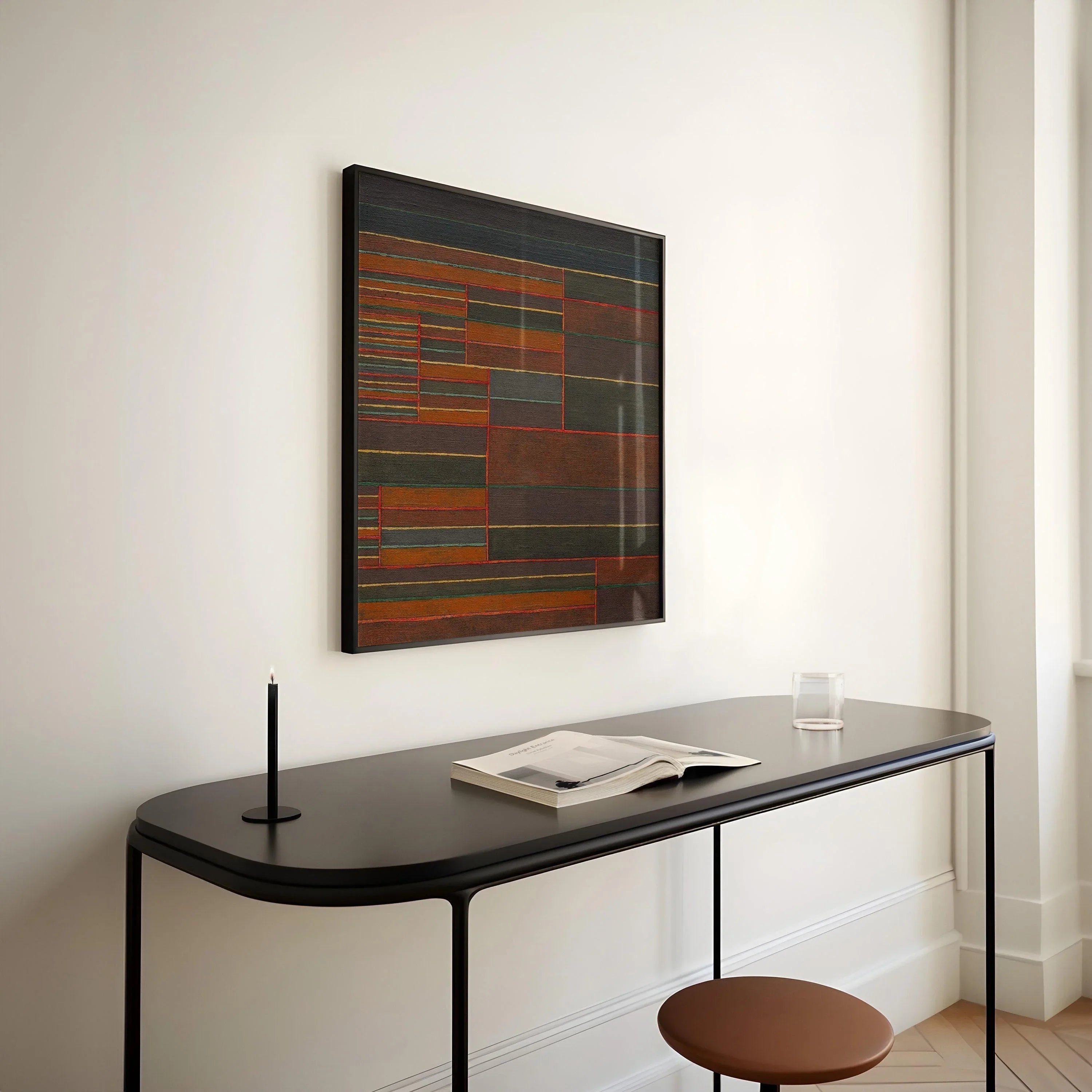 Paul Klee Abstract Art Print: In the Current Six Thresholds - Mid - Century Modern Home Decor - 9ArtPrints