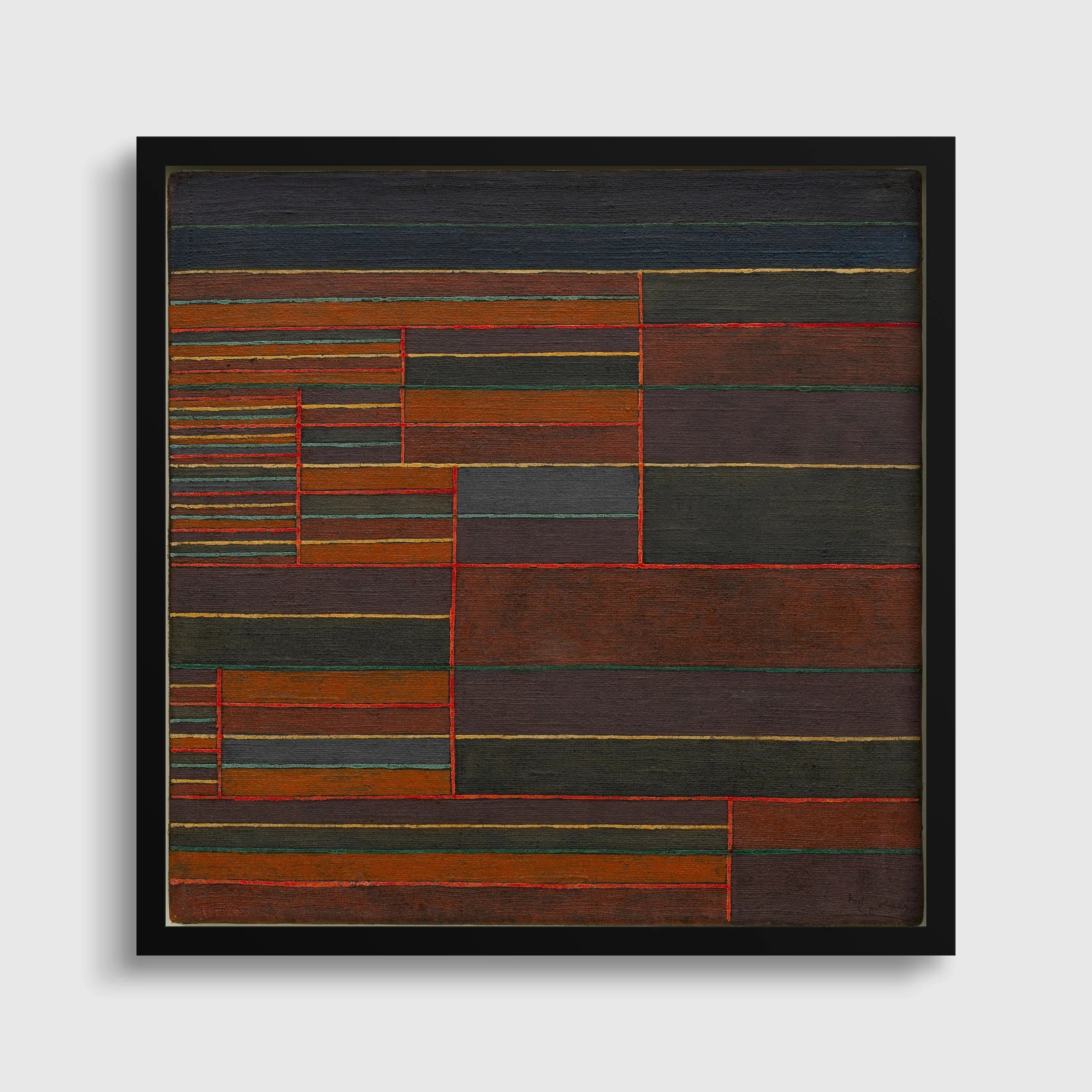 Paul Klee Abstract Art Print: In the Current Six Thresholds - Mid - Century Modern Home Decor - 9ArtPrints