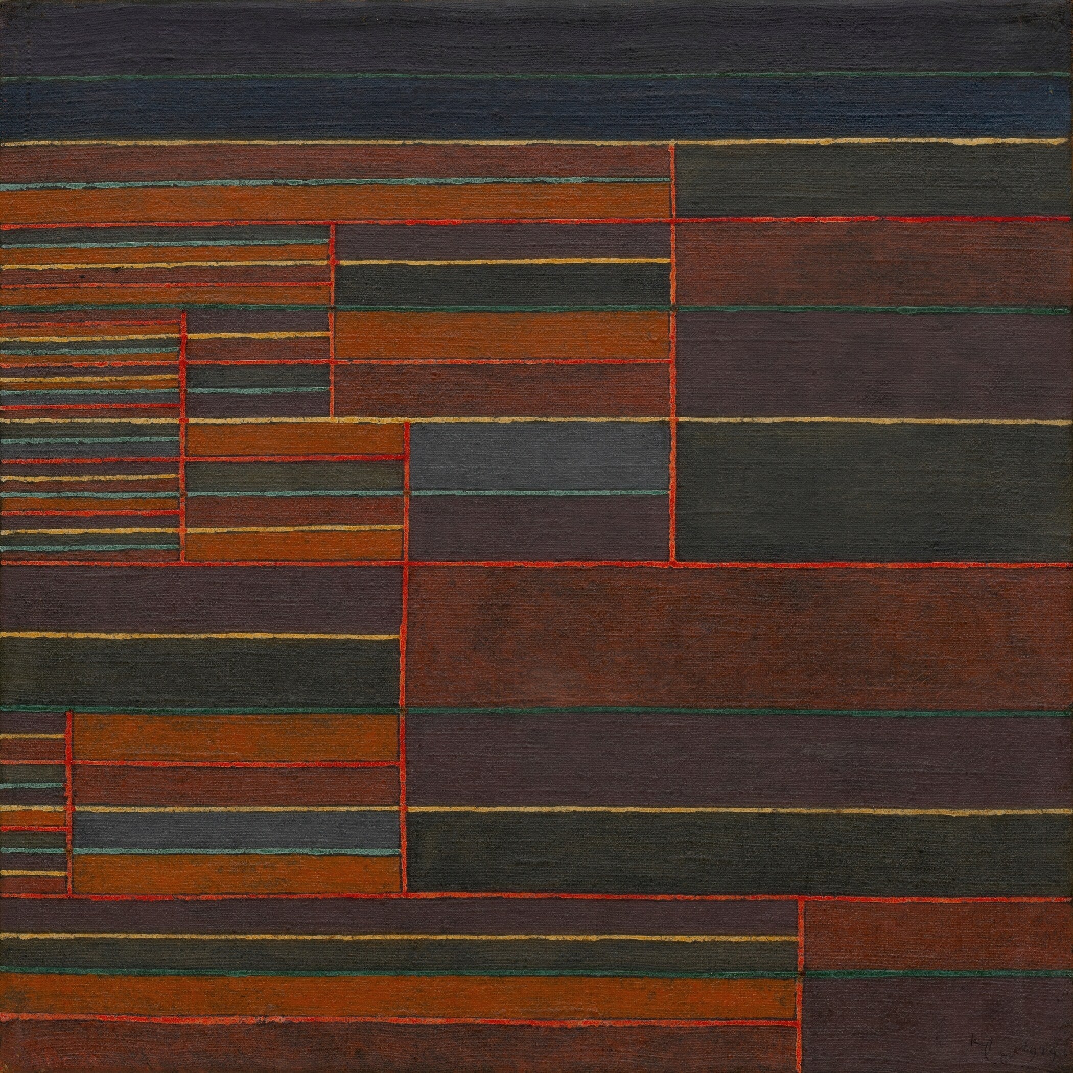 Paul Klee Abstract Art Print: In the Current Six Thresholds - Mid-Century Modern Home Decor - 9ArtPrints