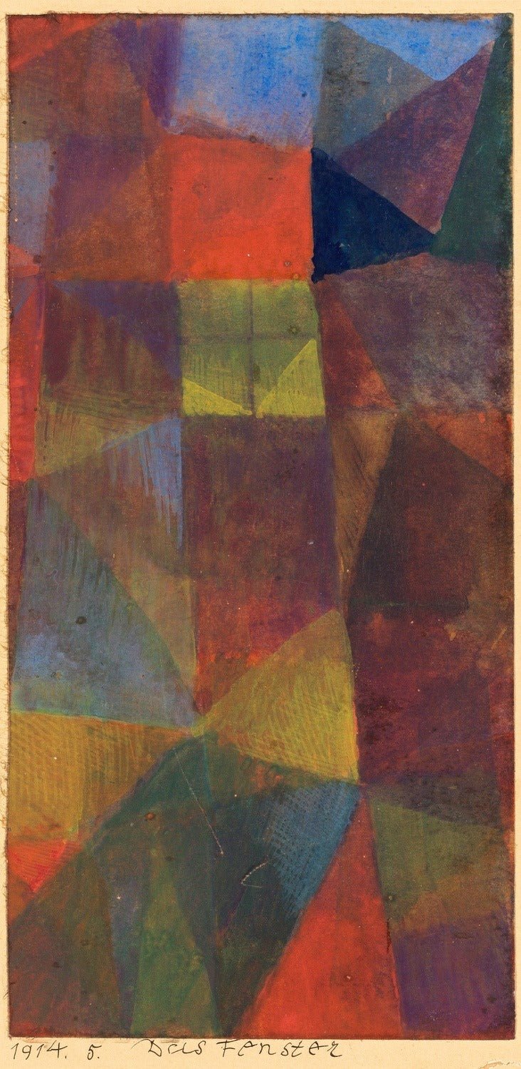 Paul Klee Abstract Art Print: Mid-Century Modern Vertical Window - 9ArtPrints