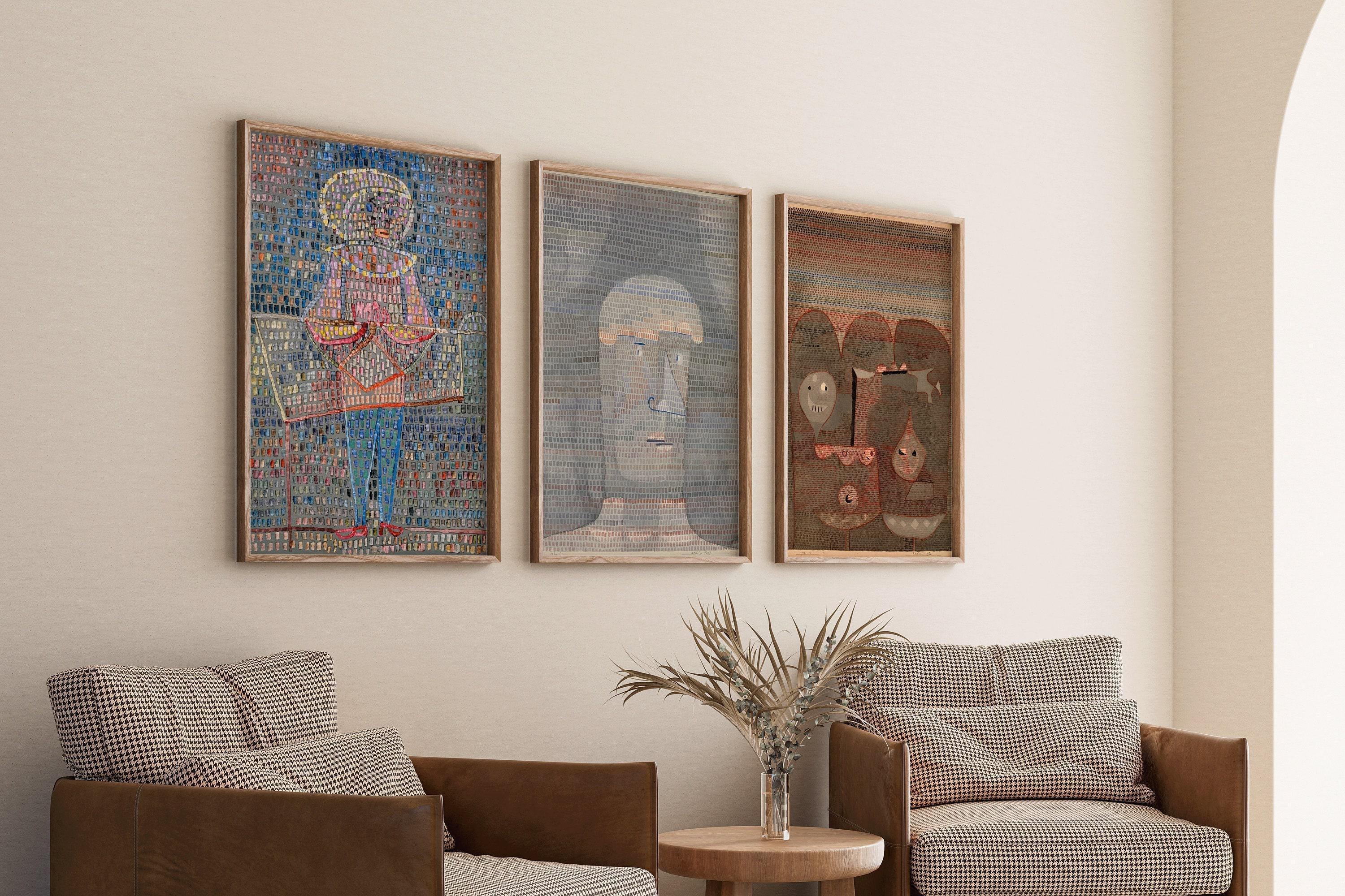 Paul Klee Art Print Trio: Vintage Abstract Giclee Fine Art - 9ArtPrints