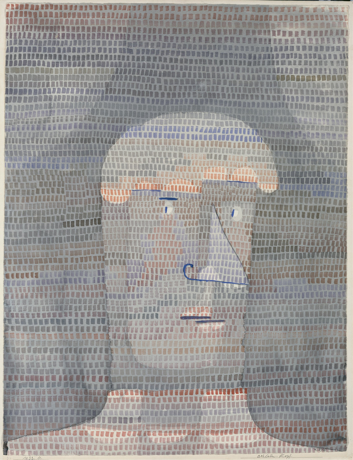 Paul Klee — Athlete's Head (Athleten-Kopf) | Bauhaus Fine Art Print - 9ArtPrints