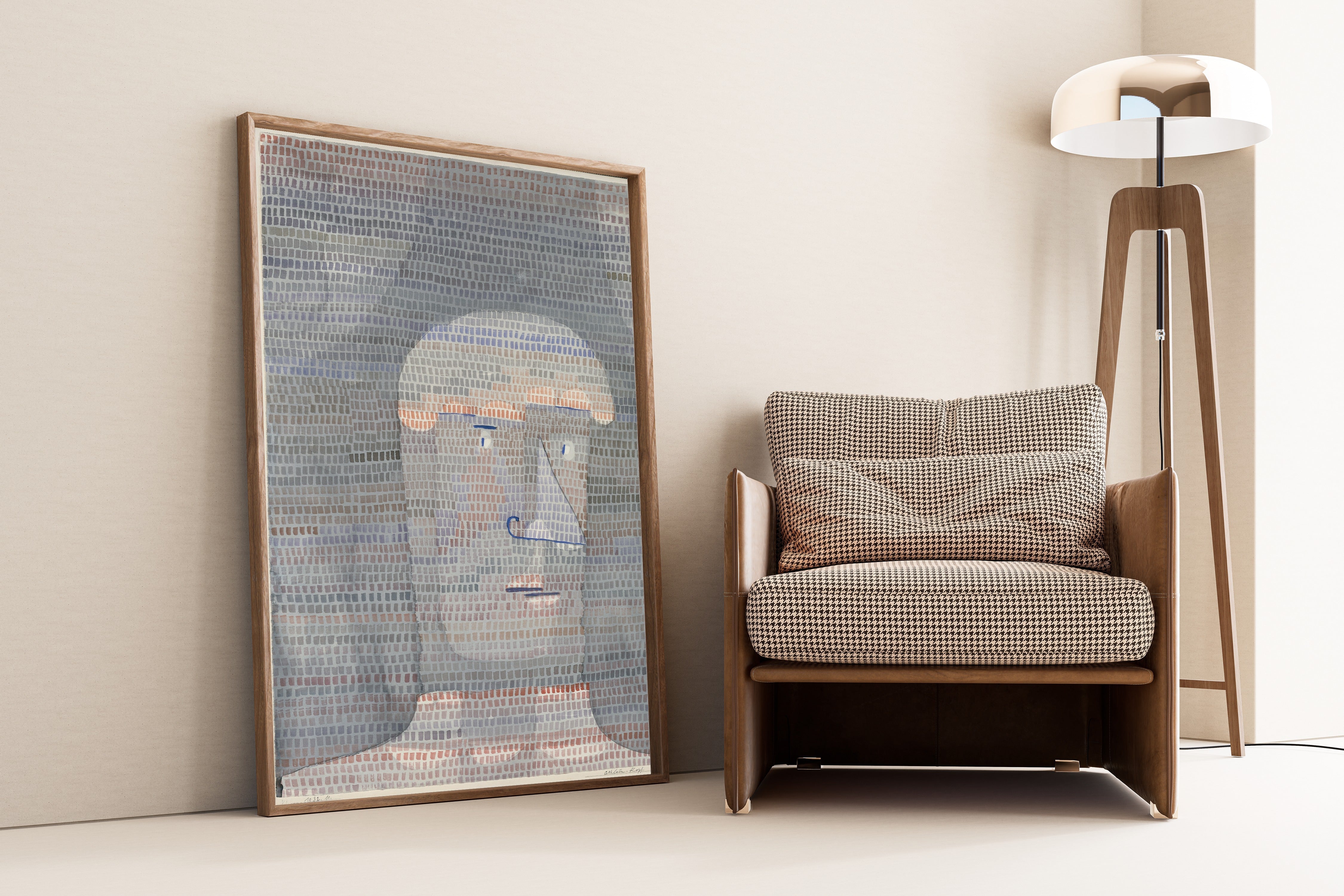 Paul Klee — Athlete's Head (Athleten-Kopf) | Bauhaus Fine Art Print - 9ArtPrints