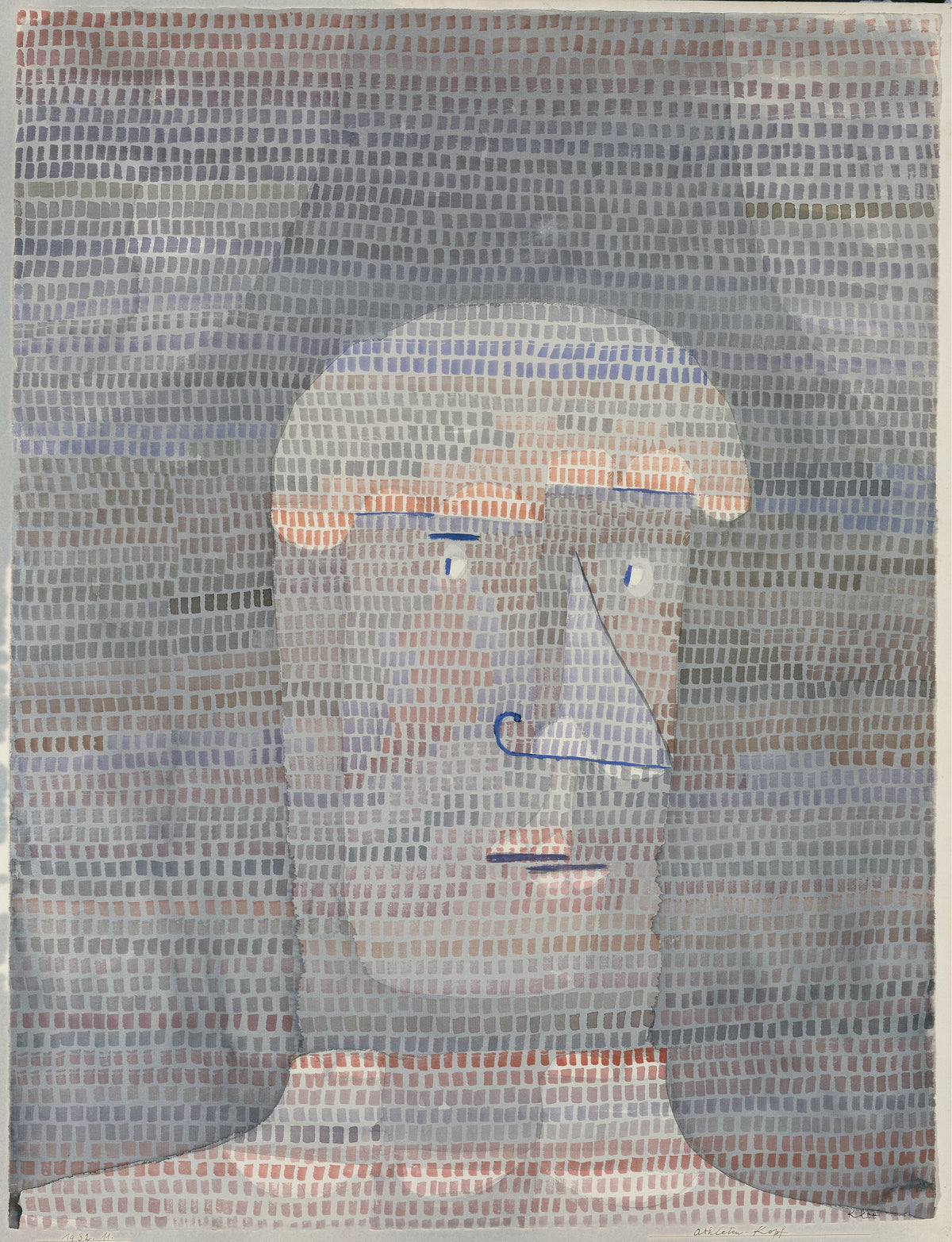Paul Klee — Athlete's Head (Athleten-Kopf) | Bauhaus Fine Art Print - 9ArtPrints