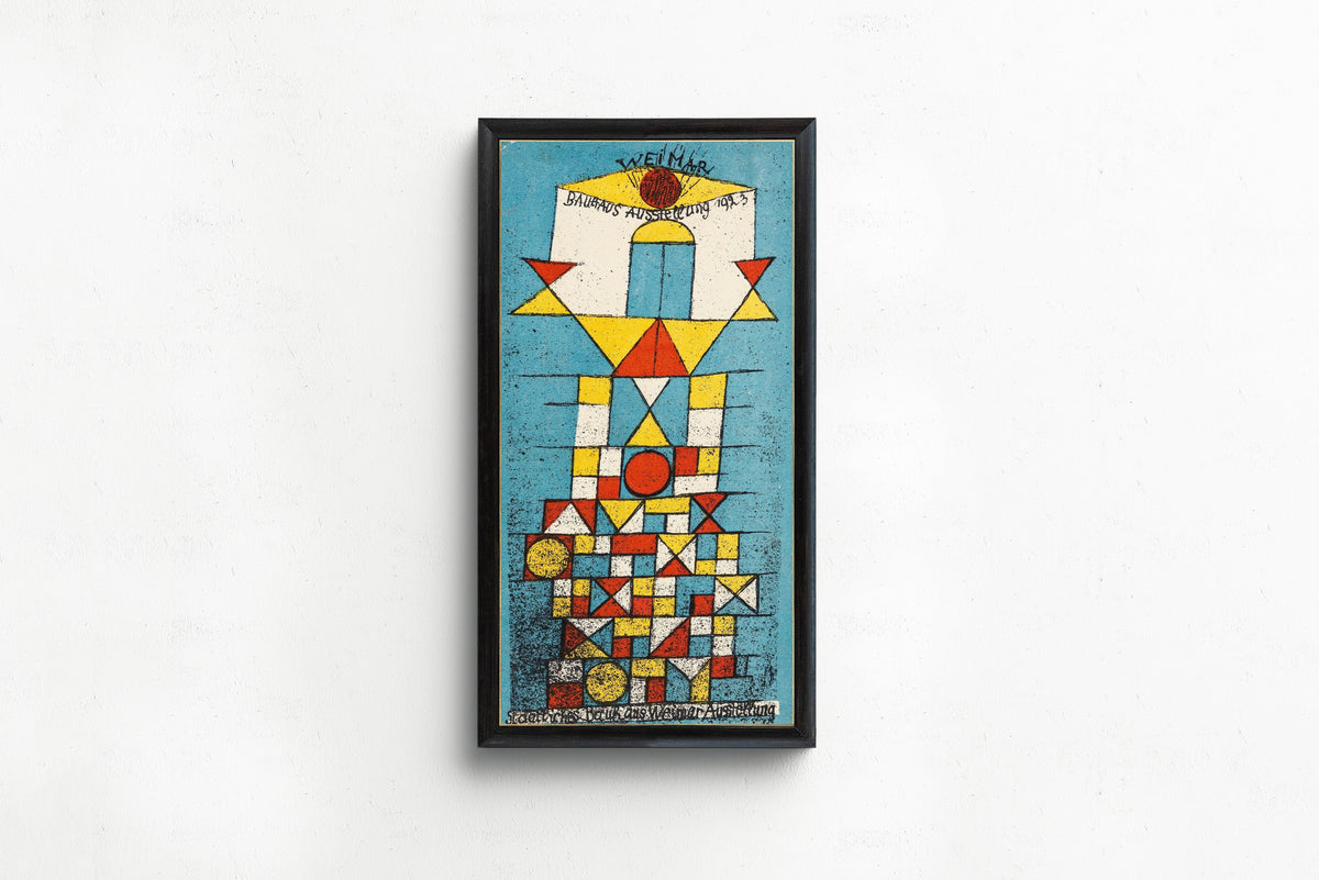 Paul Klee — Bauhaus Exhibition Weimar 1923, Postcard | Bauhaus Fine Art Print - 9ArtPrints