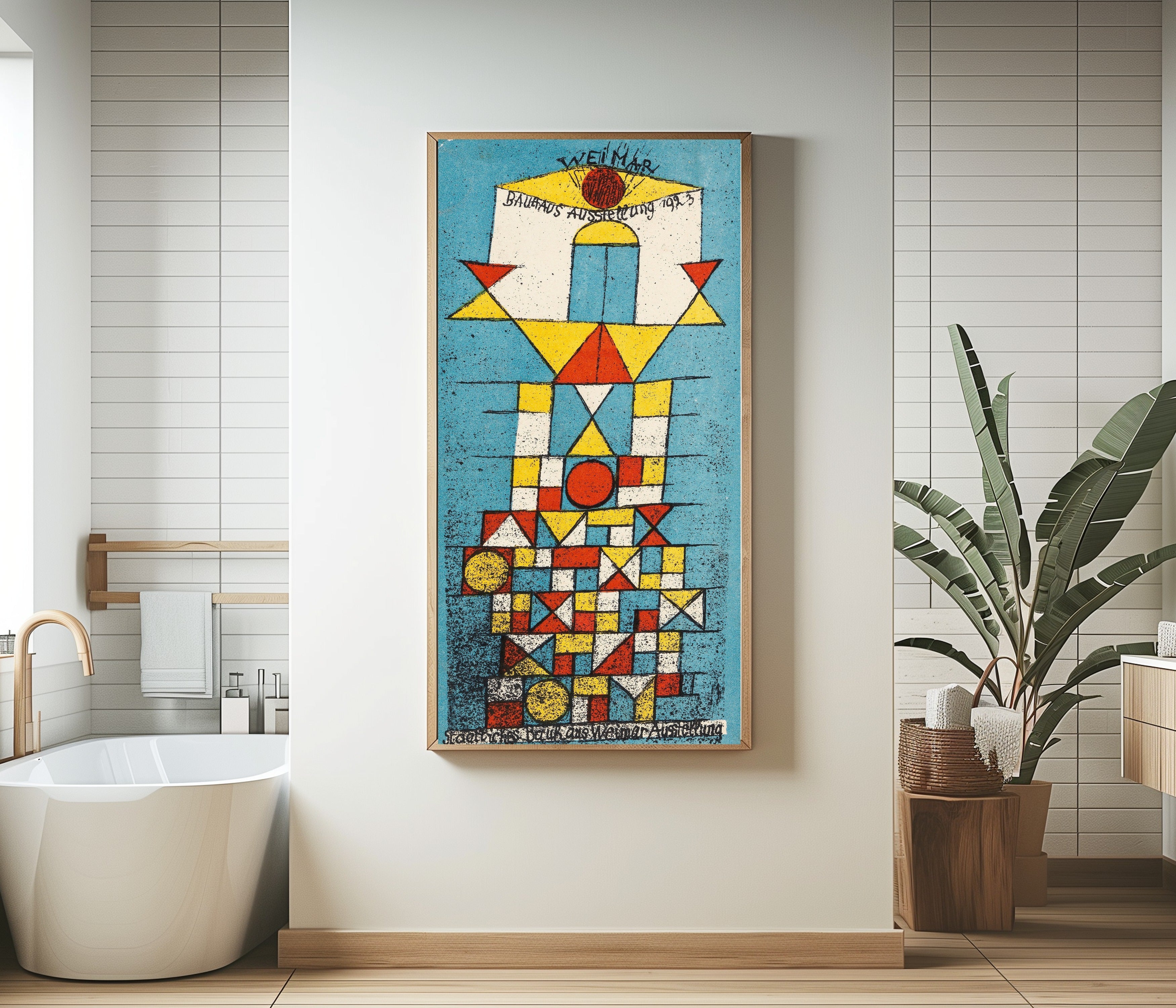 Paul Klee — Bauhaus Exhibition Weimar 1923, Postcard | Bauhaus Fine Art Print - 9ArtPrints