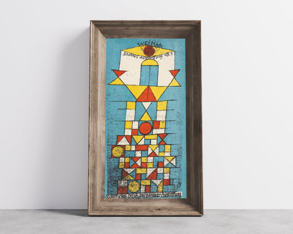 Paul Klee — Bauhaus Exhibition Weimar 1923, Postcard | Bauhaus Fine Art Print