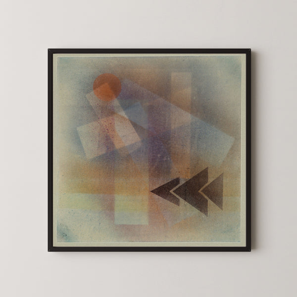 Paul Klee - Bauhaus Vintage Mid-century Modern Abstract Art Print (available handframed or unframed) 1x1
