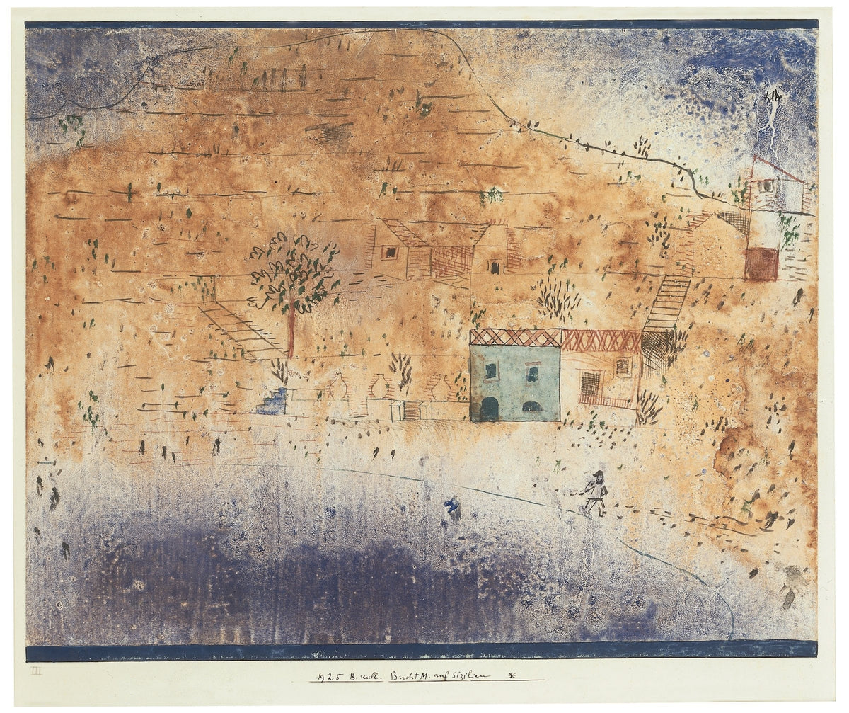 Paul Klee — Bay M on Sicily (Bucht M. auf Sizilien) | Bauhaus Fine Art Print - 9ArtPrints