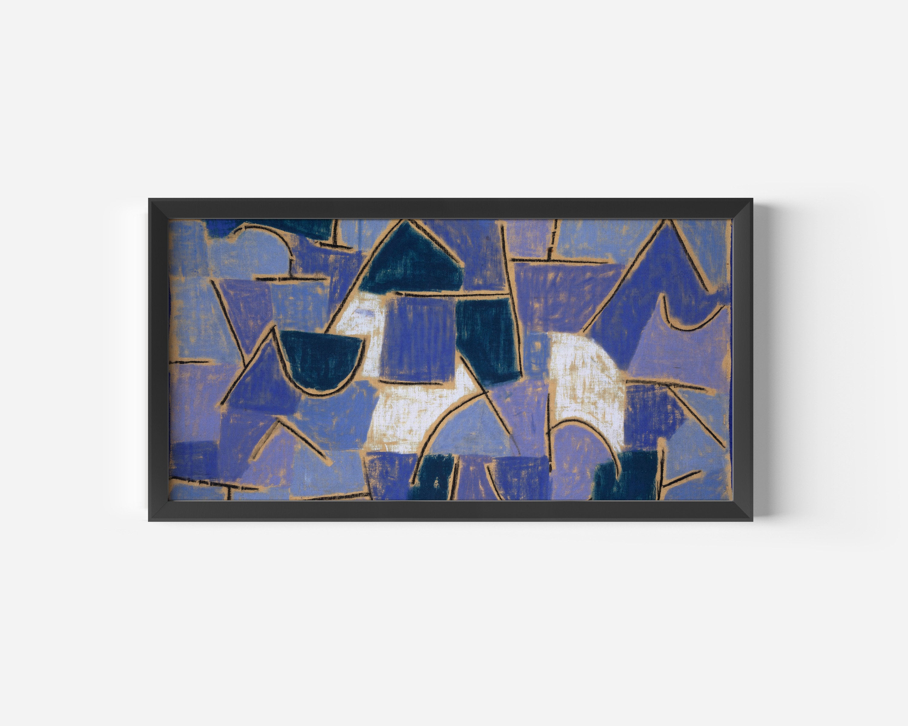 Paul Klee - Blue Night | Modern Abstract Wide Panoramic Art (available framed or unframed) - 9ArtPrints