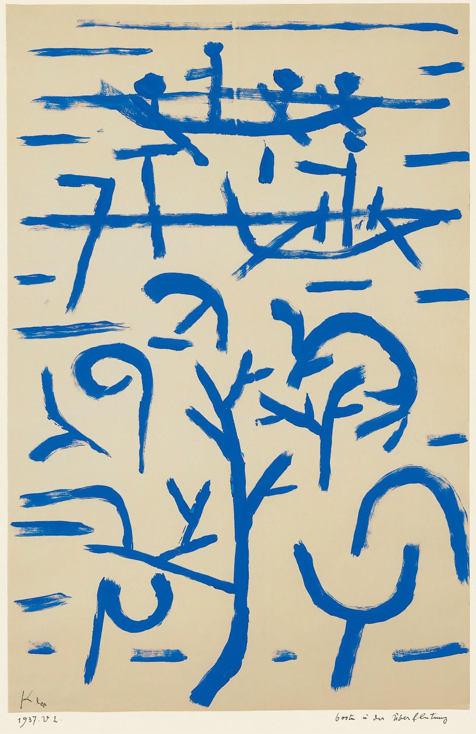 Paul Klee — Boats in the Flood (Boote in der Überflutung) | Bauhaus Fine Art Print - 9ArtPrints