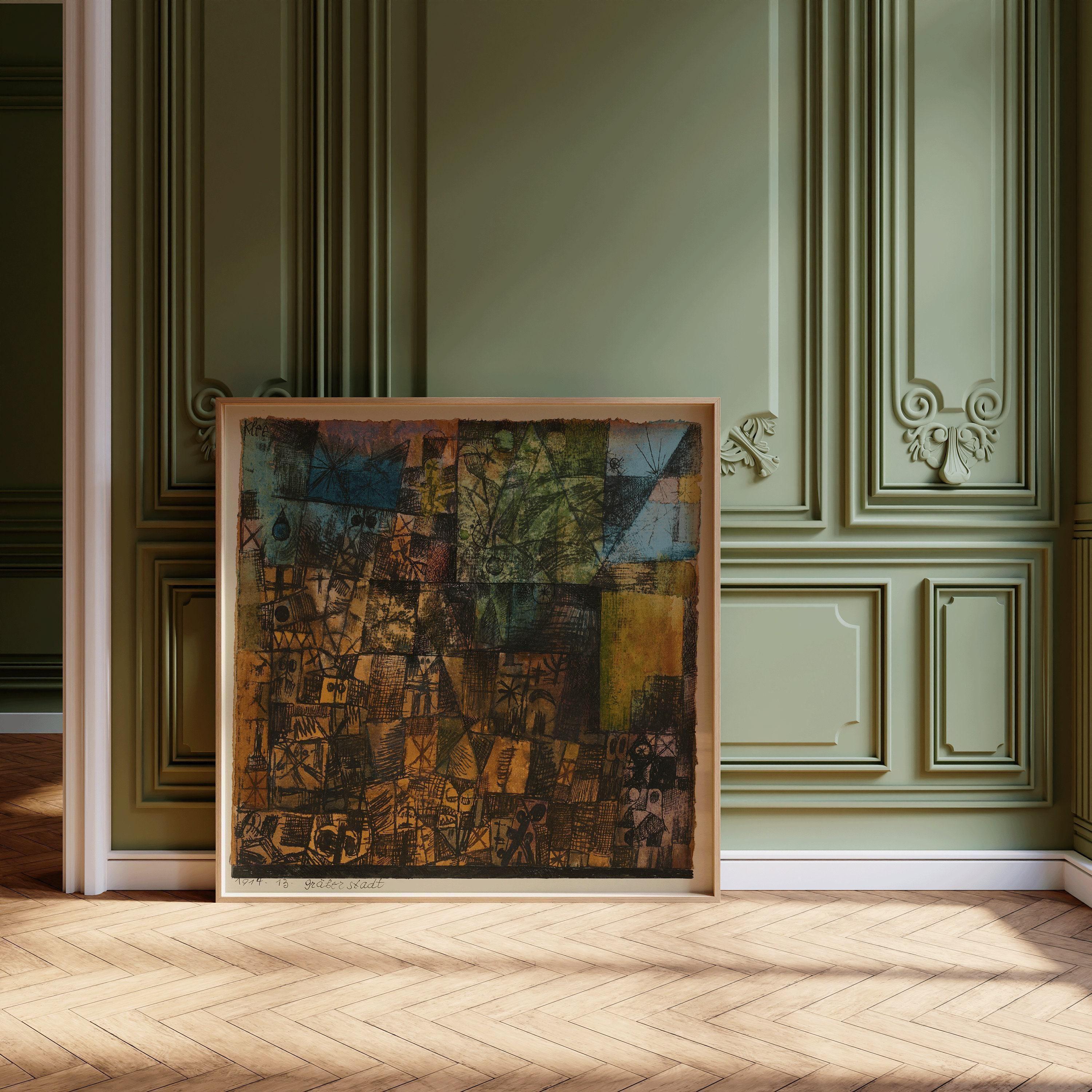 Paul Klee - City of Graves Art Print: Mid - Century Modern Giclee - 9ArtPrints