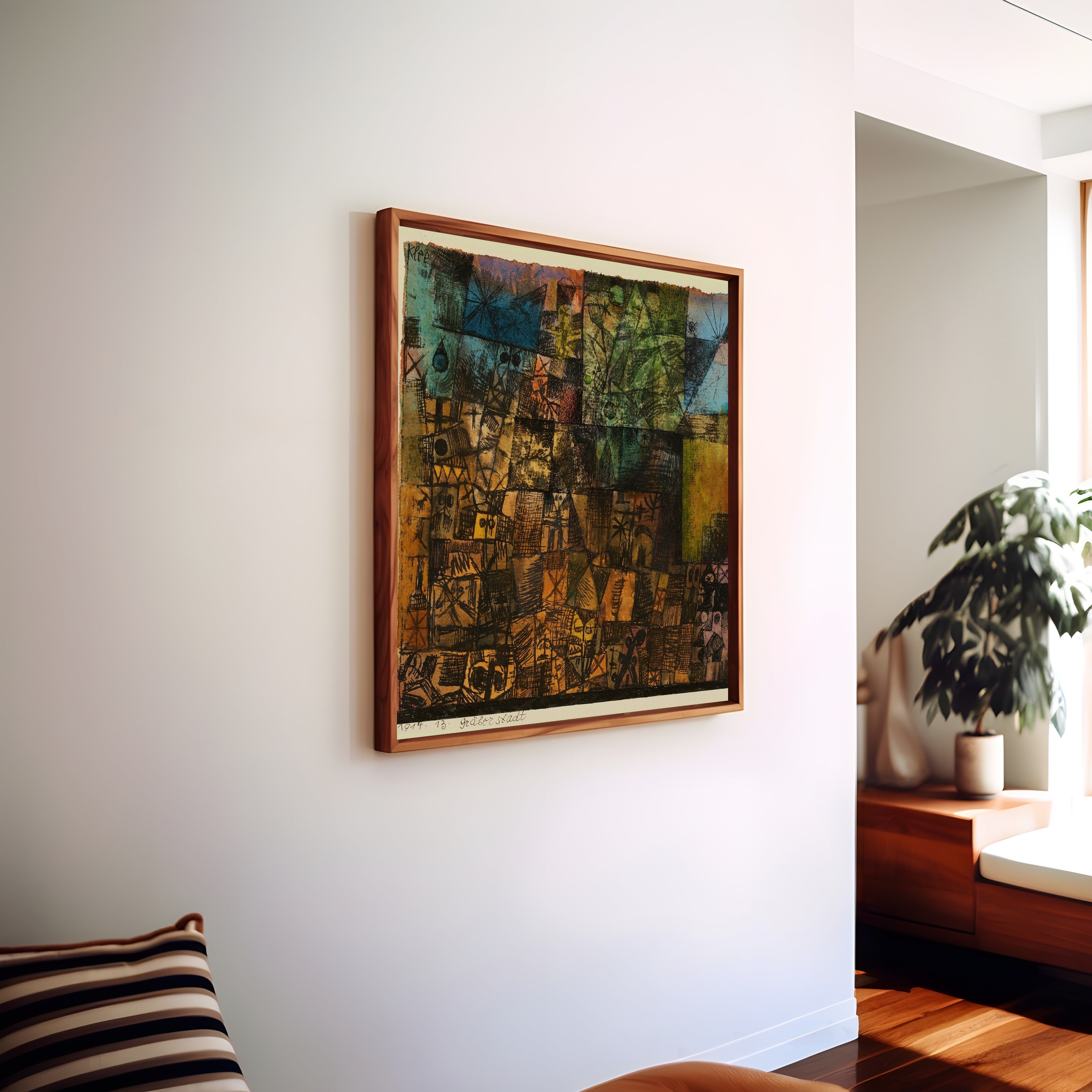 Paul Klee - City of Graves Art Print: Mid-Century Modern Giclee - 9ArtPrints