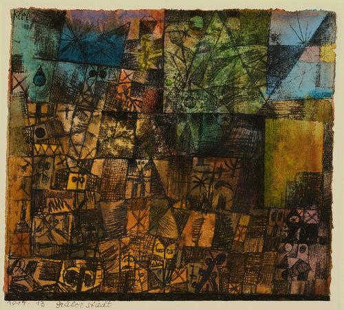 Paul Klee - City of Graves Art Print: Mid-Century Modern Giclee - 9ArtPrints