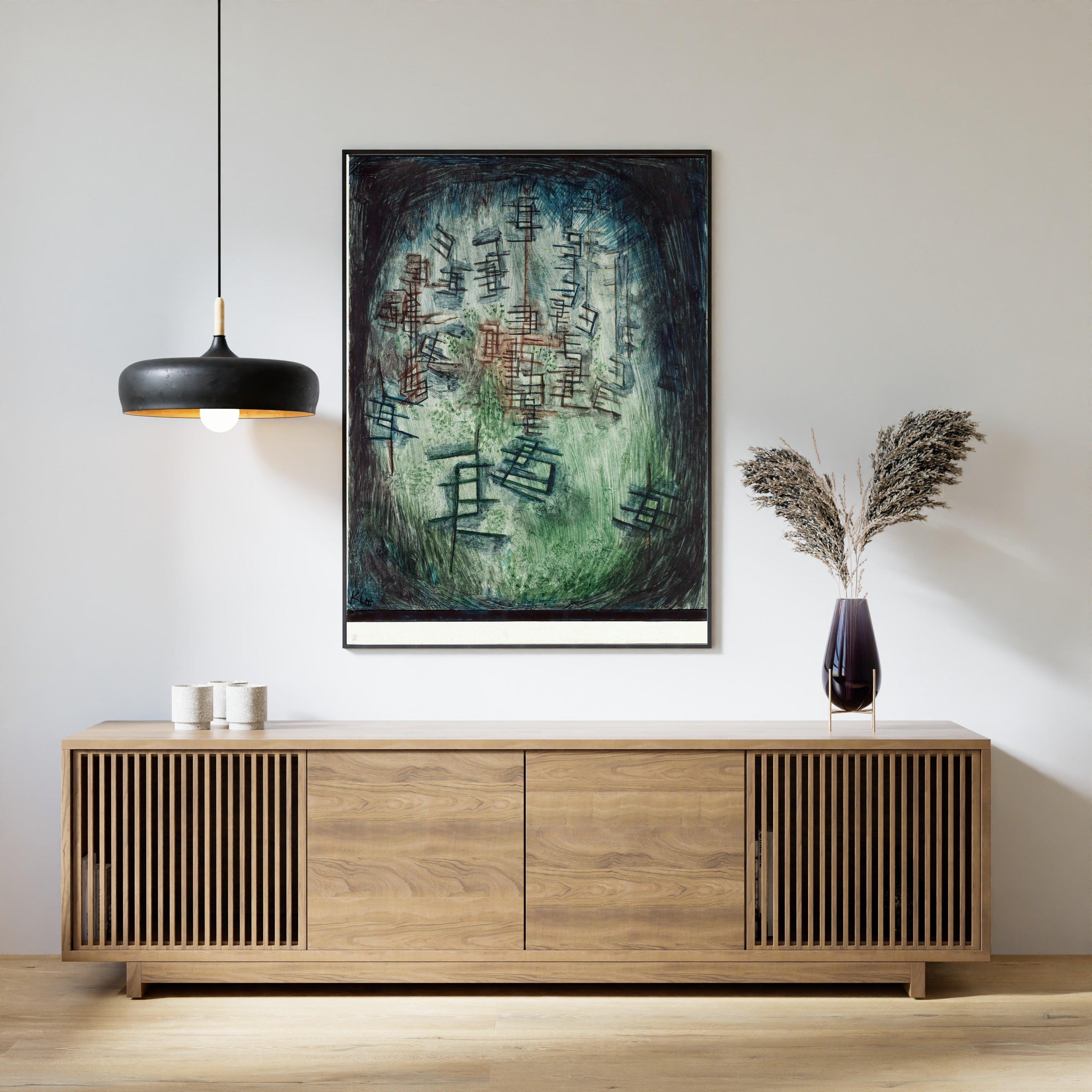 Paul Klee — Clearing E (Lichtung E) | Bauhaus Fine Art Print - 9ArtPrints
