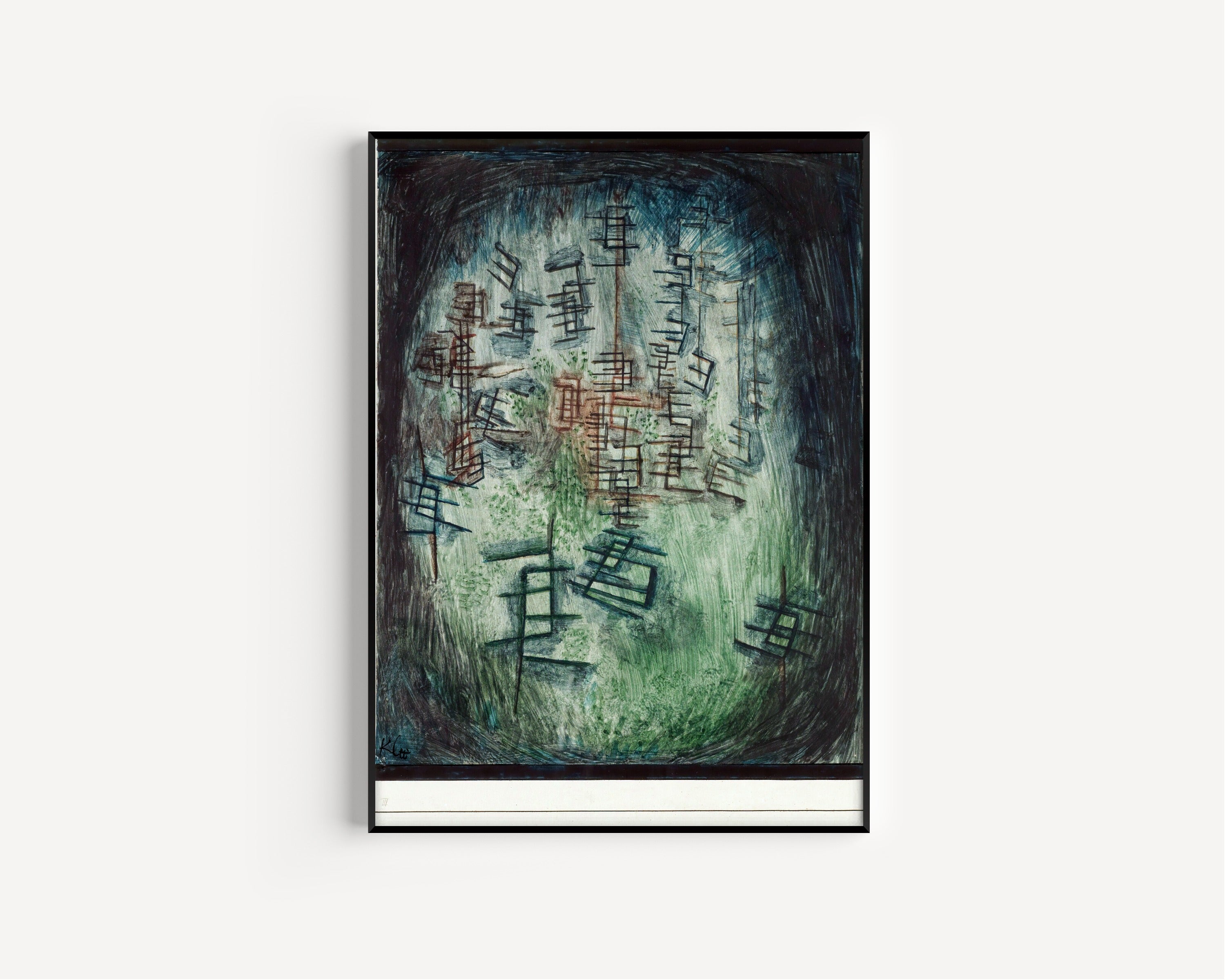 Paul Klee — Clearing E (Lichtung E) | Bauhaus Fine Art Print - 9ArtPrints