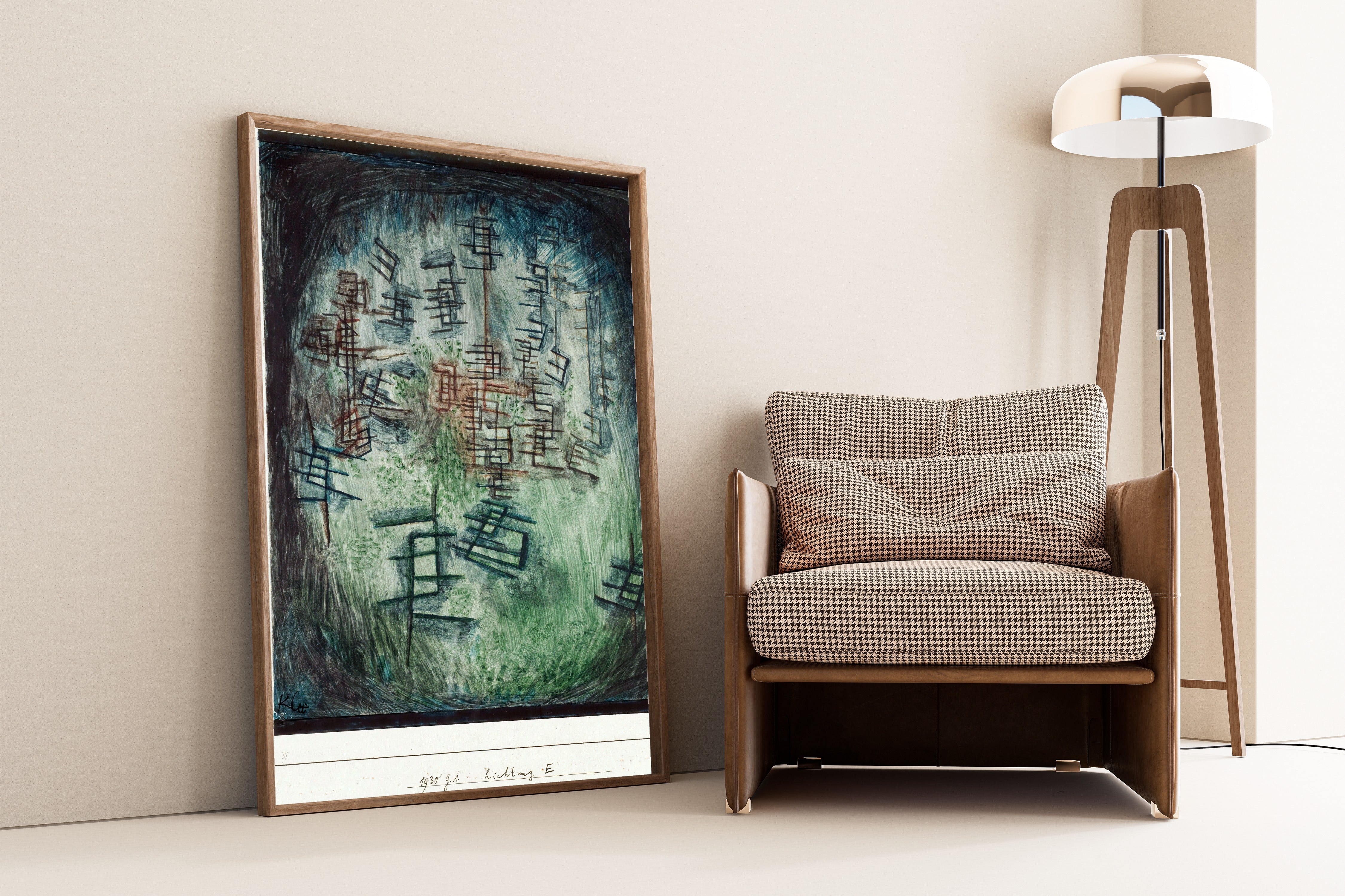 Paul Klee — Clearing E (Lichtung E) | Bauhaus Fine Art Print - 9ArtPrints