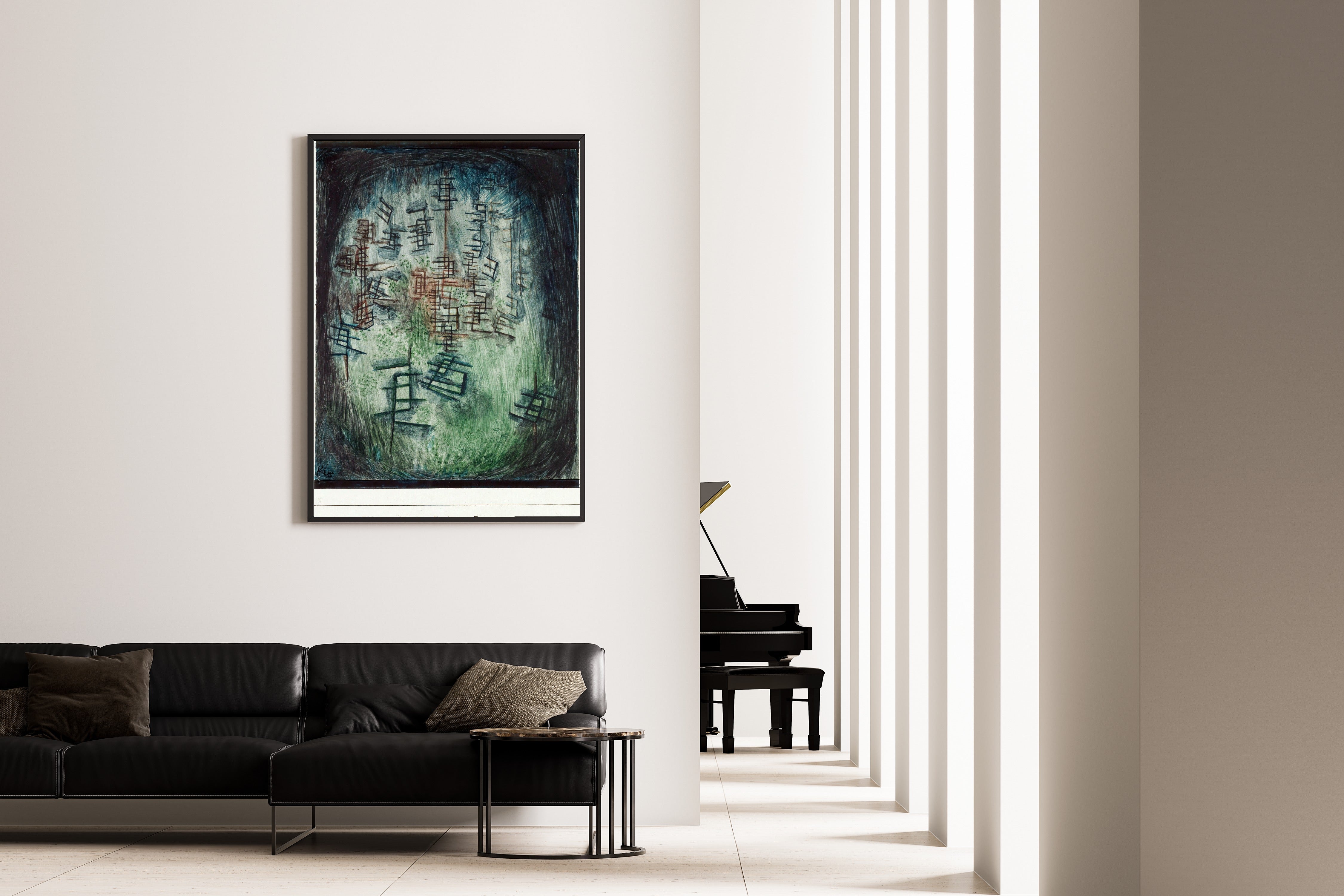 Paul Klee — Clearing E (Lichtung E) | Bauhaus Fine Art Print - 9ArtPrints