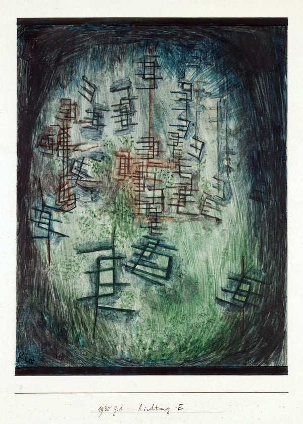 Paul Klee — Clearing E (Lichtung E) | Bauhaus Fine Art Print