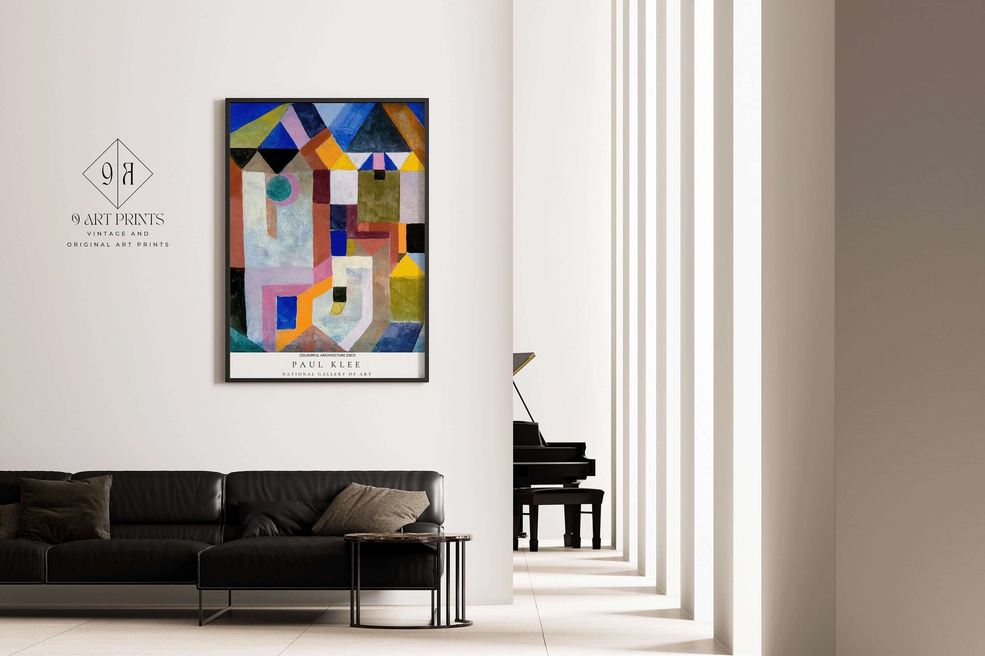 Paul Klee - Colorful Architecture | Modern Art Exhibition Poster (available framed or unframed) - 9ArtPrints