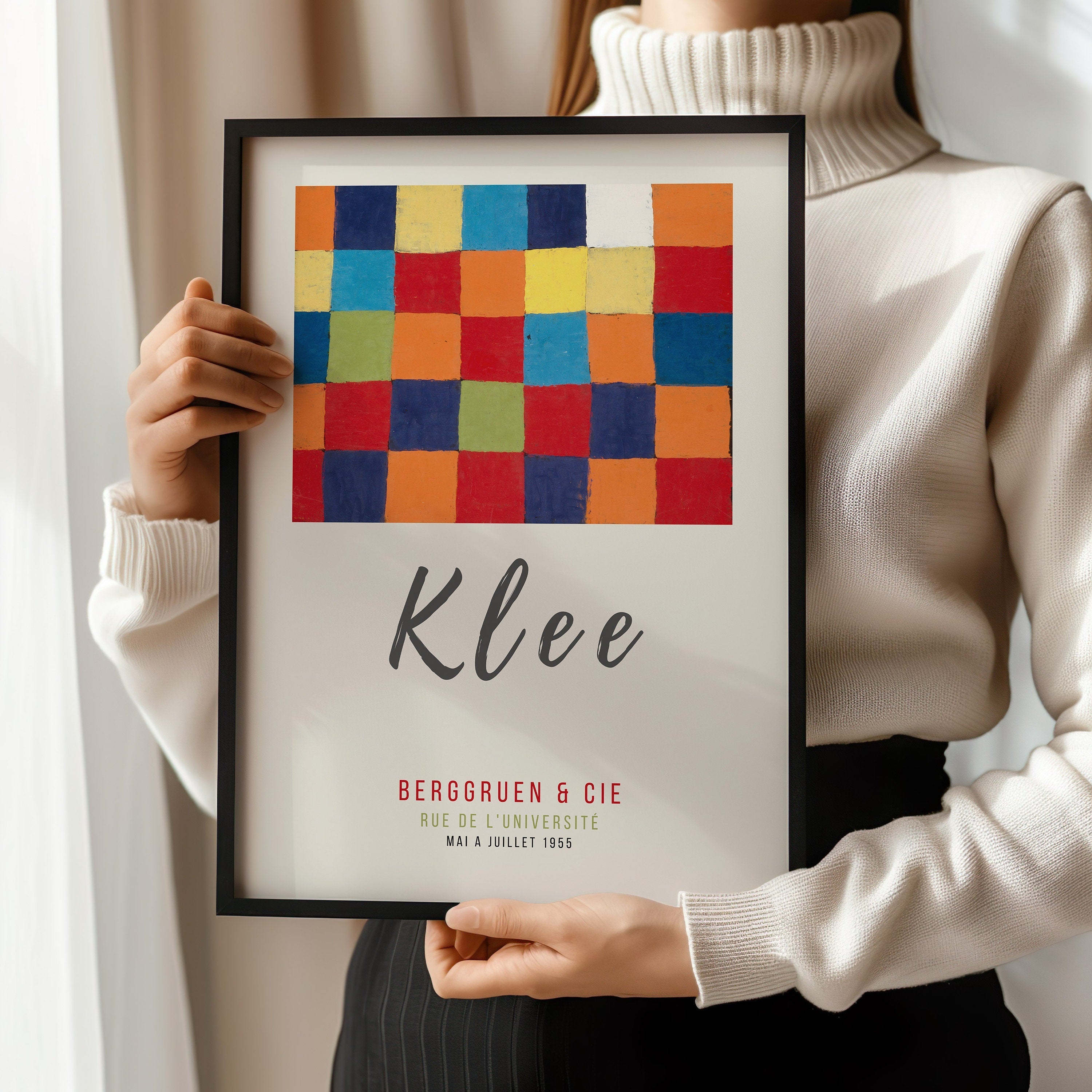 Paul Klee - Colour Chart (1930) | Modern Art Exhibition Poster (available framed or unframed) - 9ArtPrints