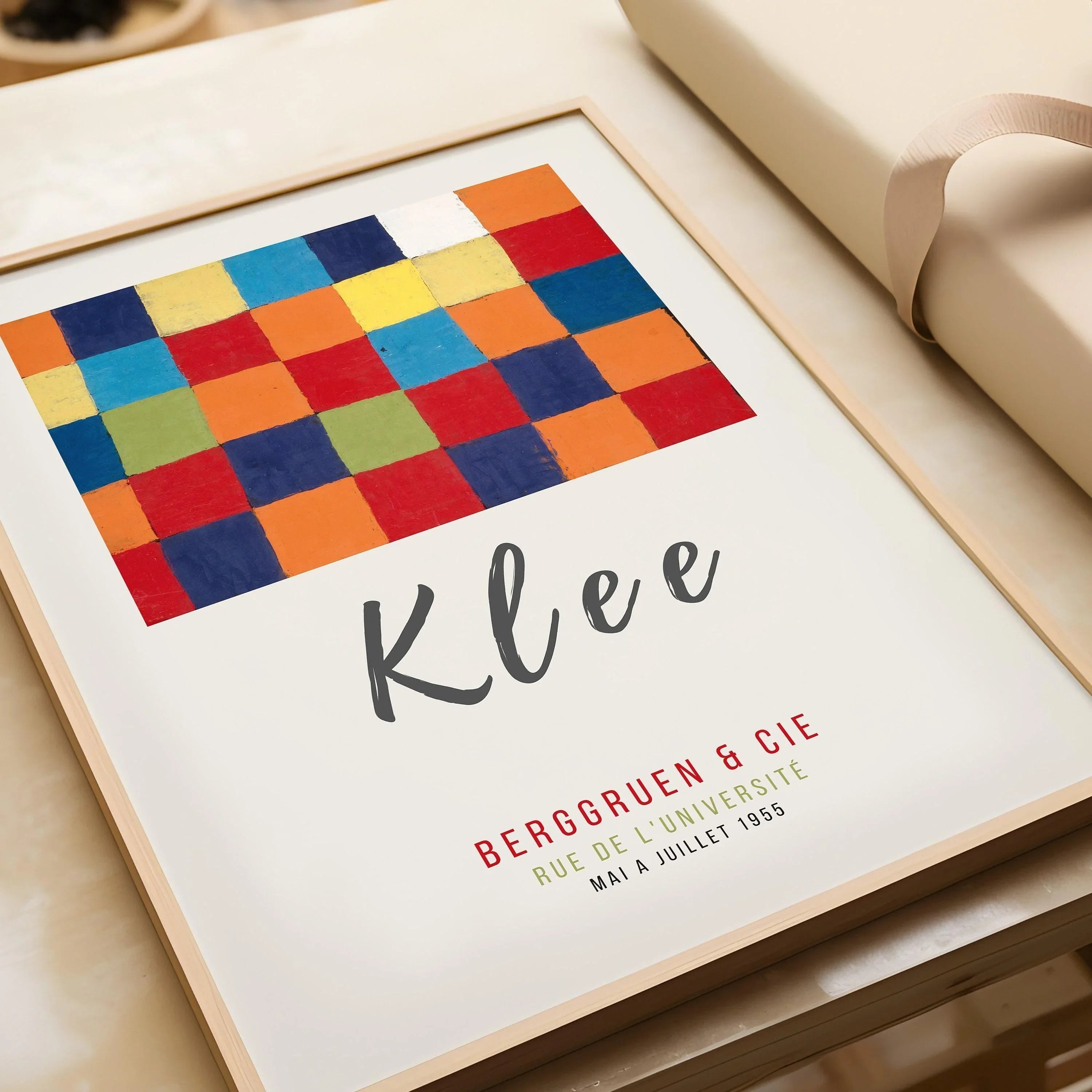 Paul Klee - Colour Chart (1930) | Modern Art Exhibition Poster (available handframed or unframed) - 9ArtPrints