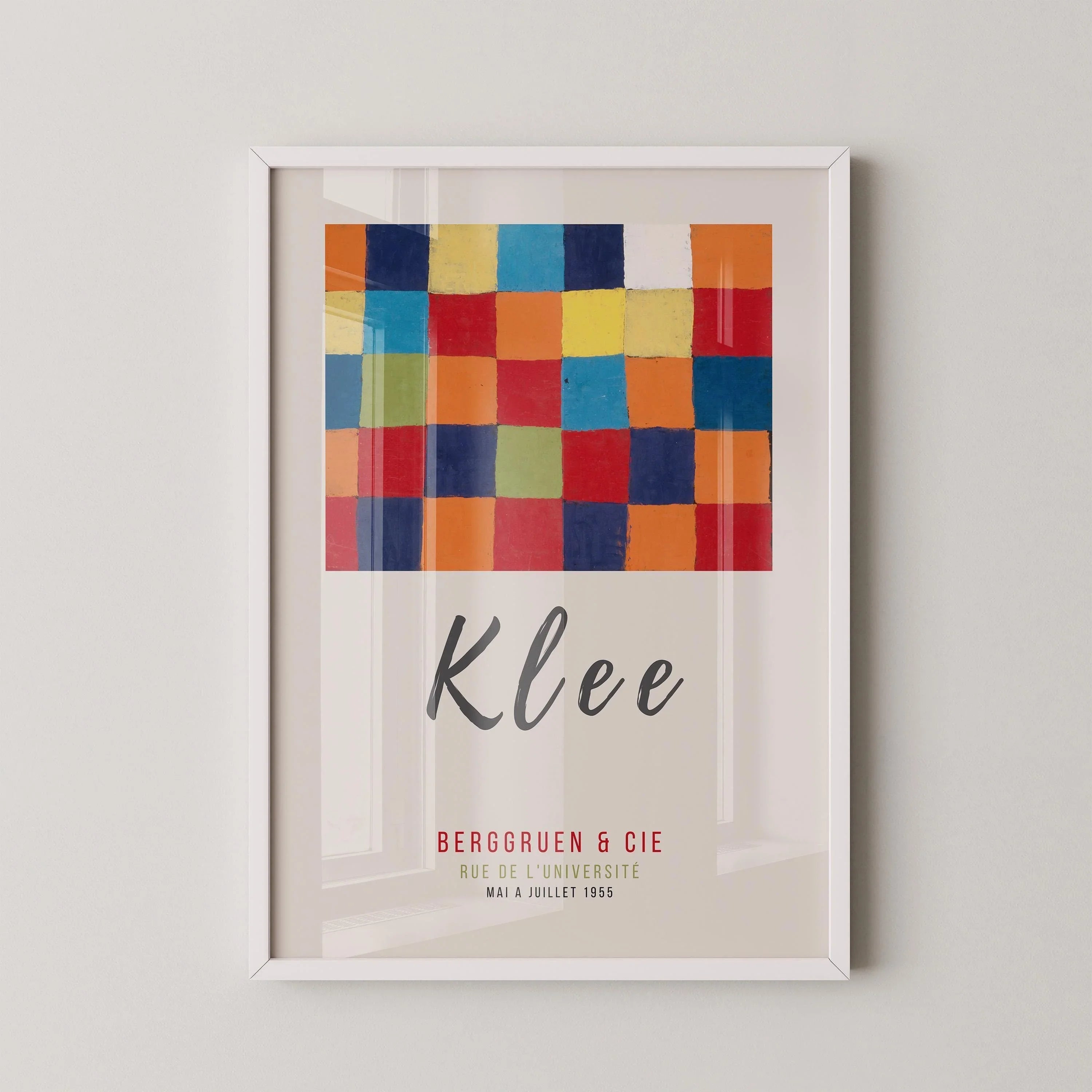 Paul Klee - Colour Chart (1930) | Modern Art Exhibition Poster (available handframed or unframed) - 9ArtPrints