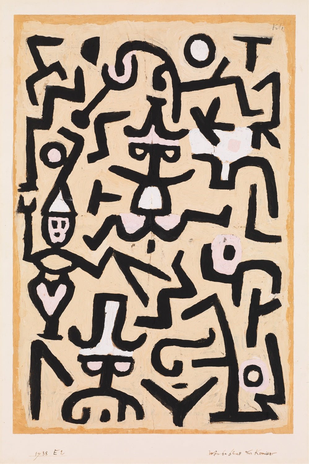 Paul Klee — Comedian's Handbill | Bauhaus Abstract Print - 9ArtPrints