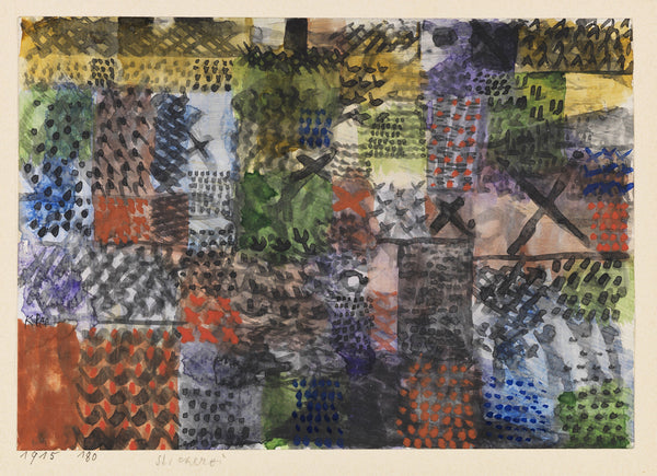 Paul Klee — Embroidery (Stickerei) | Bauhaus Fine Art Print