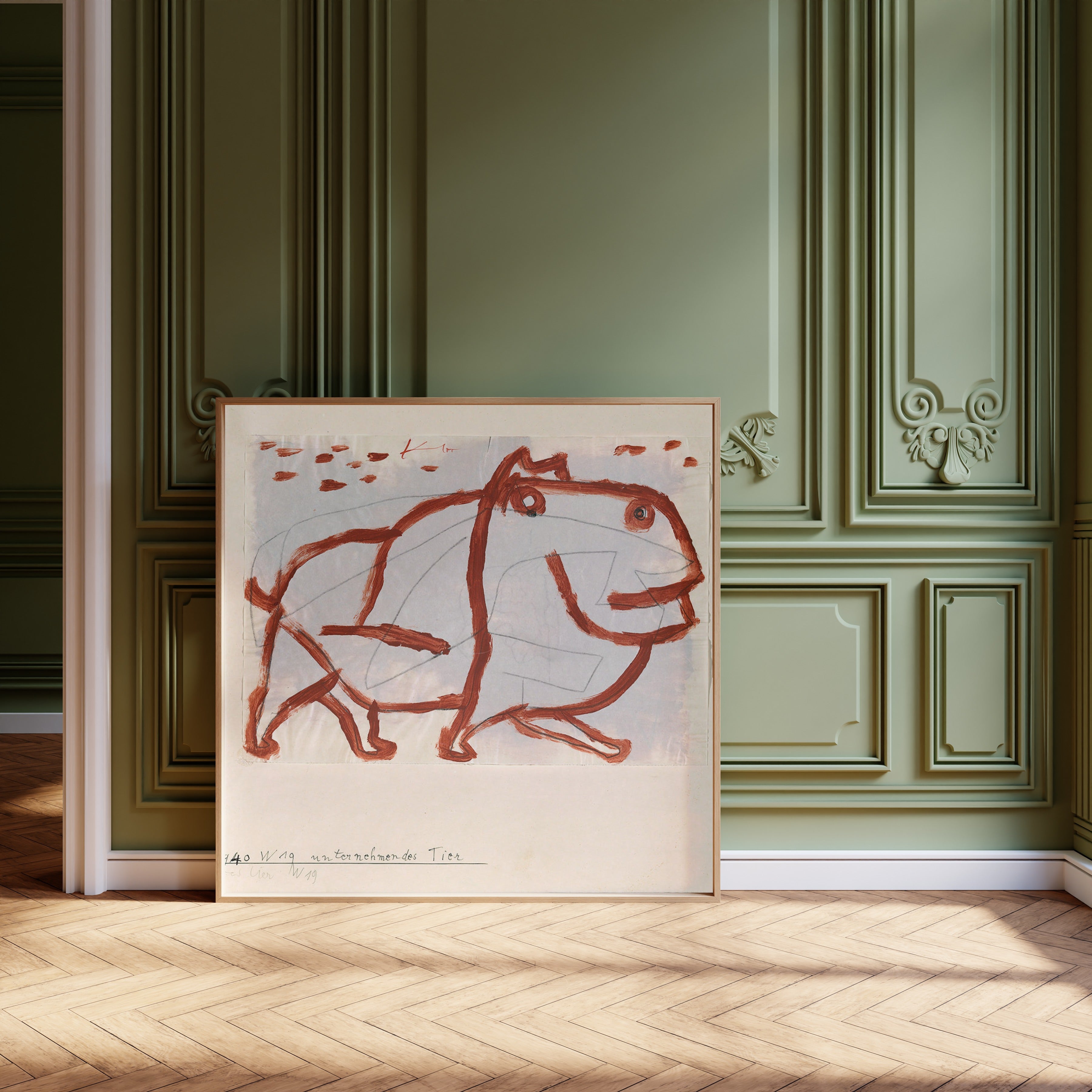 Paul Klee — Enterprising Animal (Unternehmendes Tier) | Bauhaus Fine Art Print - 9ArtPrints