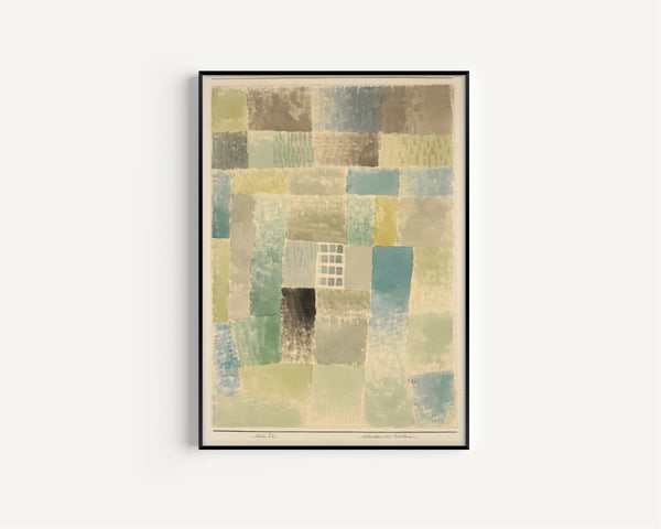 Paul Klee — First House of a Settlement | Bauhaus Fine Art Print