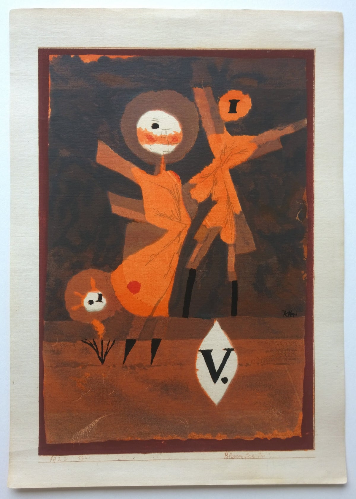 Paul Klee — Flower Family V (Blumenfamilie V) | Bauhaus Fine Art Print - 9ArtPrints