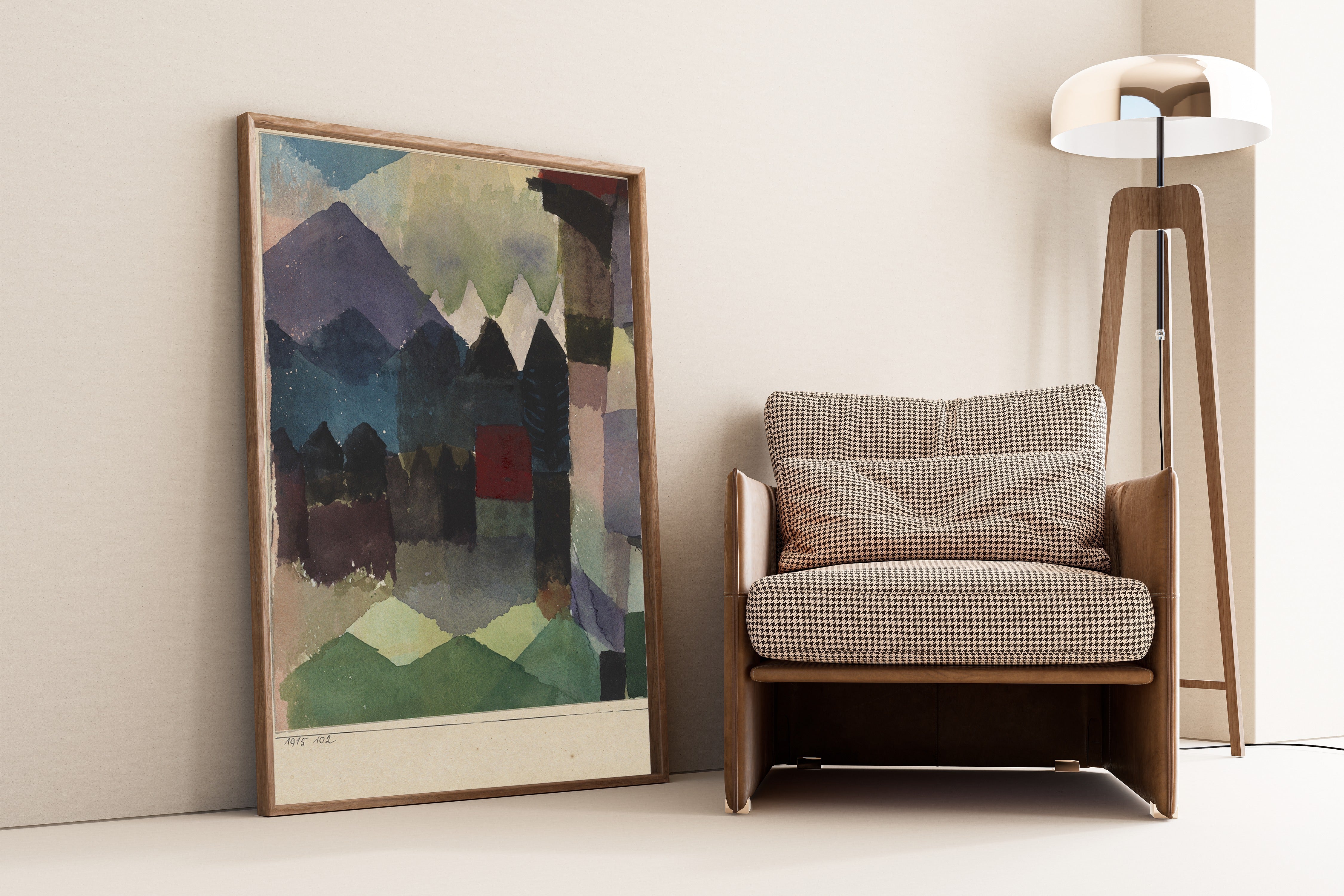 Paul Klee — Foehn in the Marc'schen Garden | Bauhaus Fine Art Print - 9ArtPrints