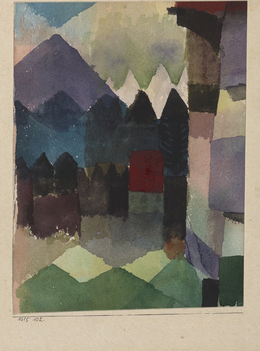 Paul Klee — Foehn in the Marc'schen Garden | Bauhaus Fine Art Print - 9ArtPrints