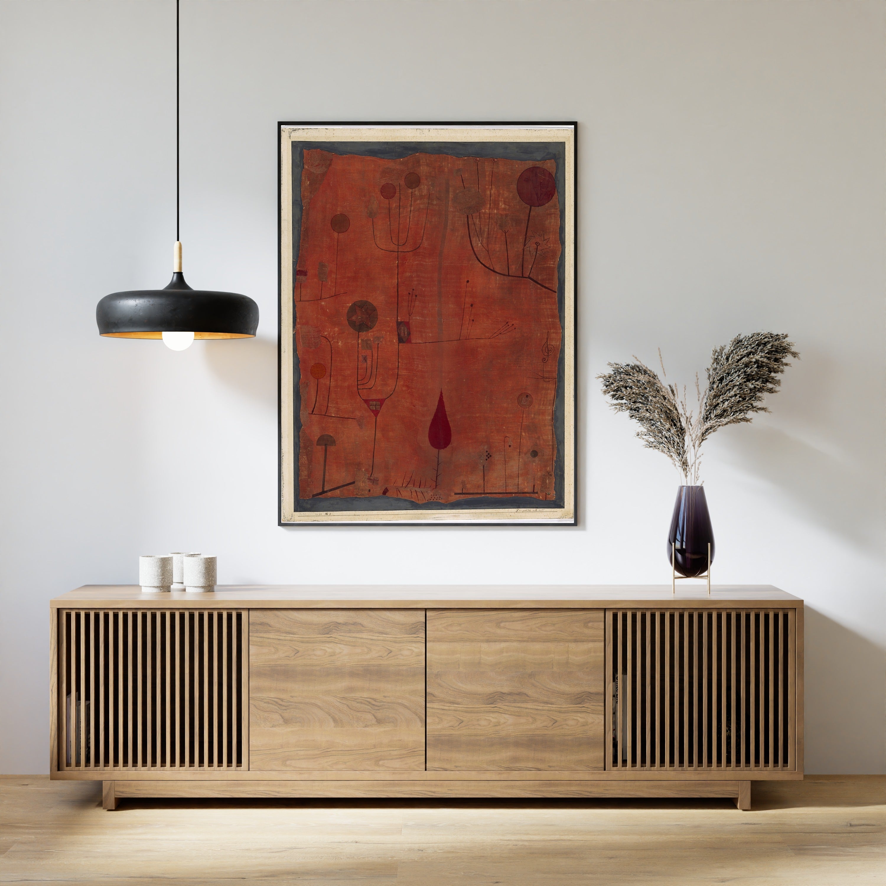 Paul Klee — Fruits on Red (Früchte auf Rot) | Bauhaus Fine Art Print - 9ArtPrints