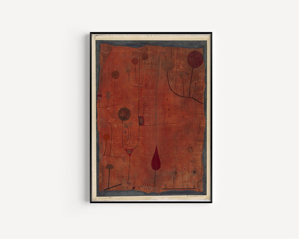 Paul Klee — Fruits on Red (Früchte auf Rot) | Bauhaus Fine Art Print