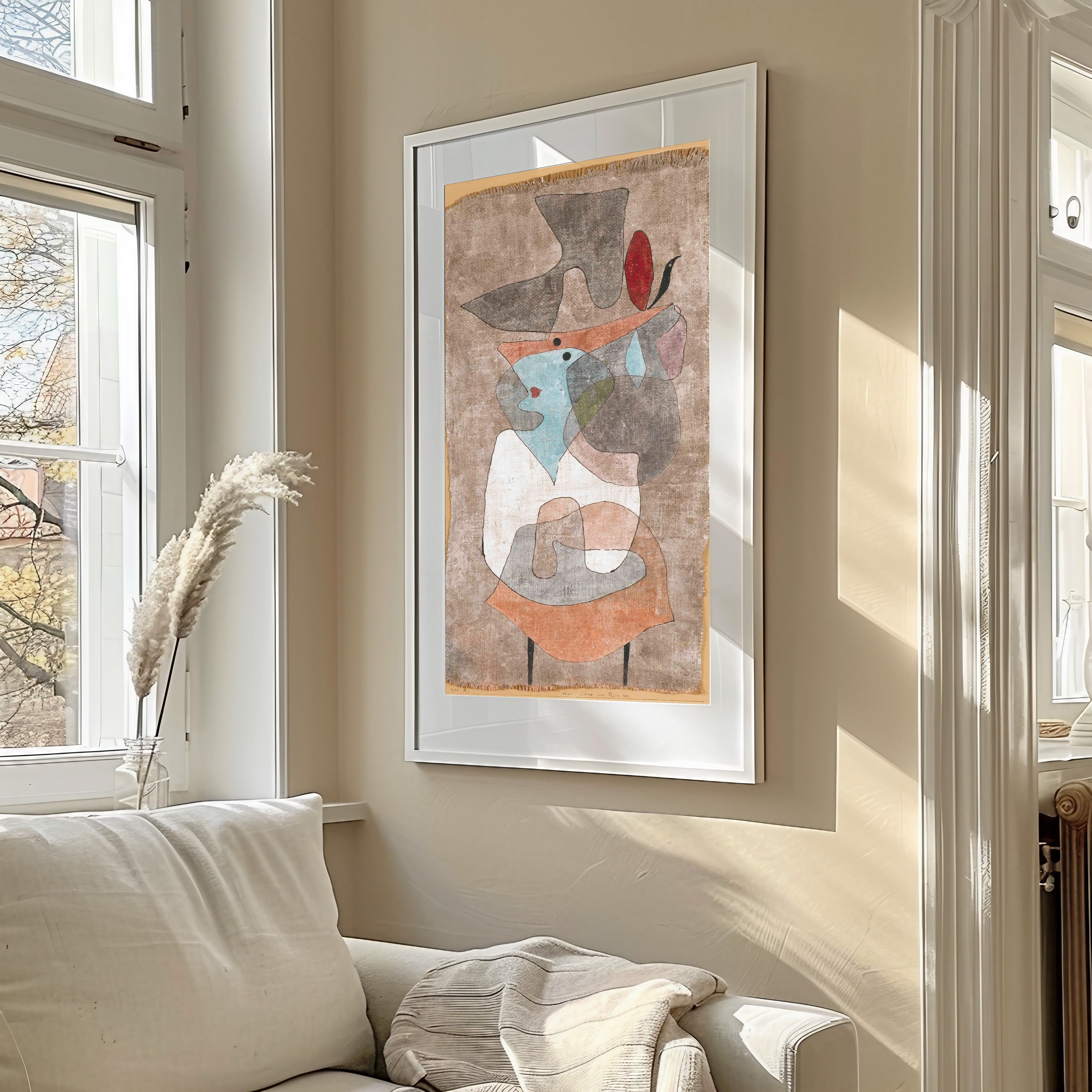 Paul Klee — Hat Lady and Little Table | Bauhaus Fine Art Print - 9ArtPrints
